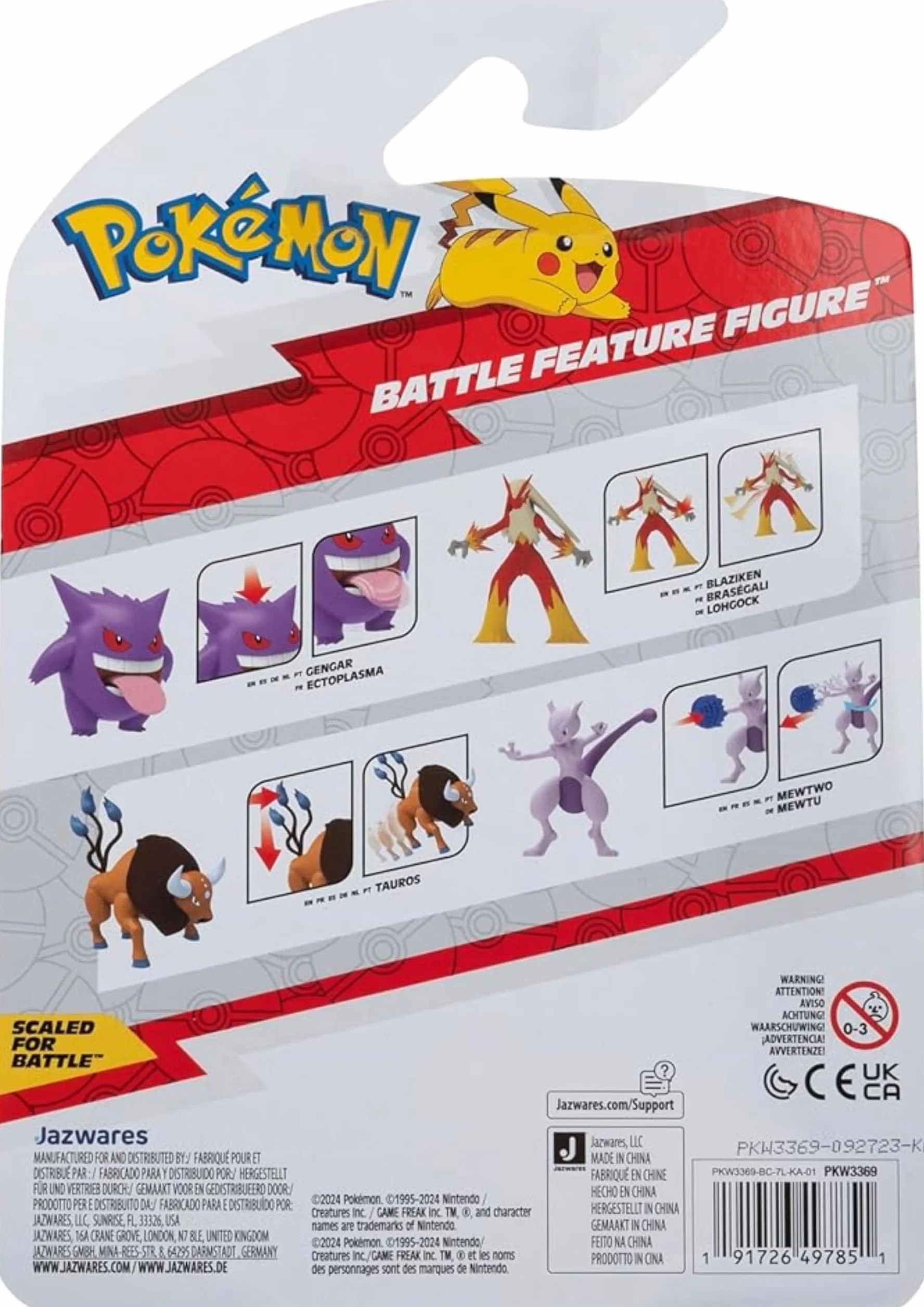 Pokemon figurka akcji Tauros Seria 16