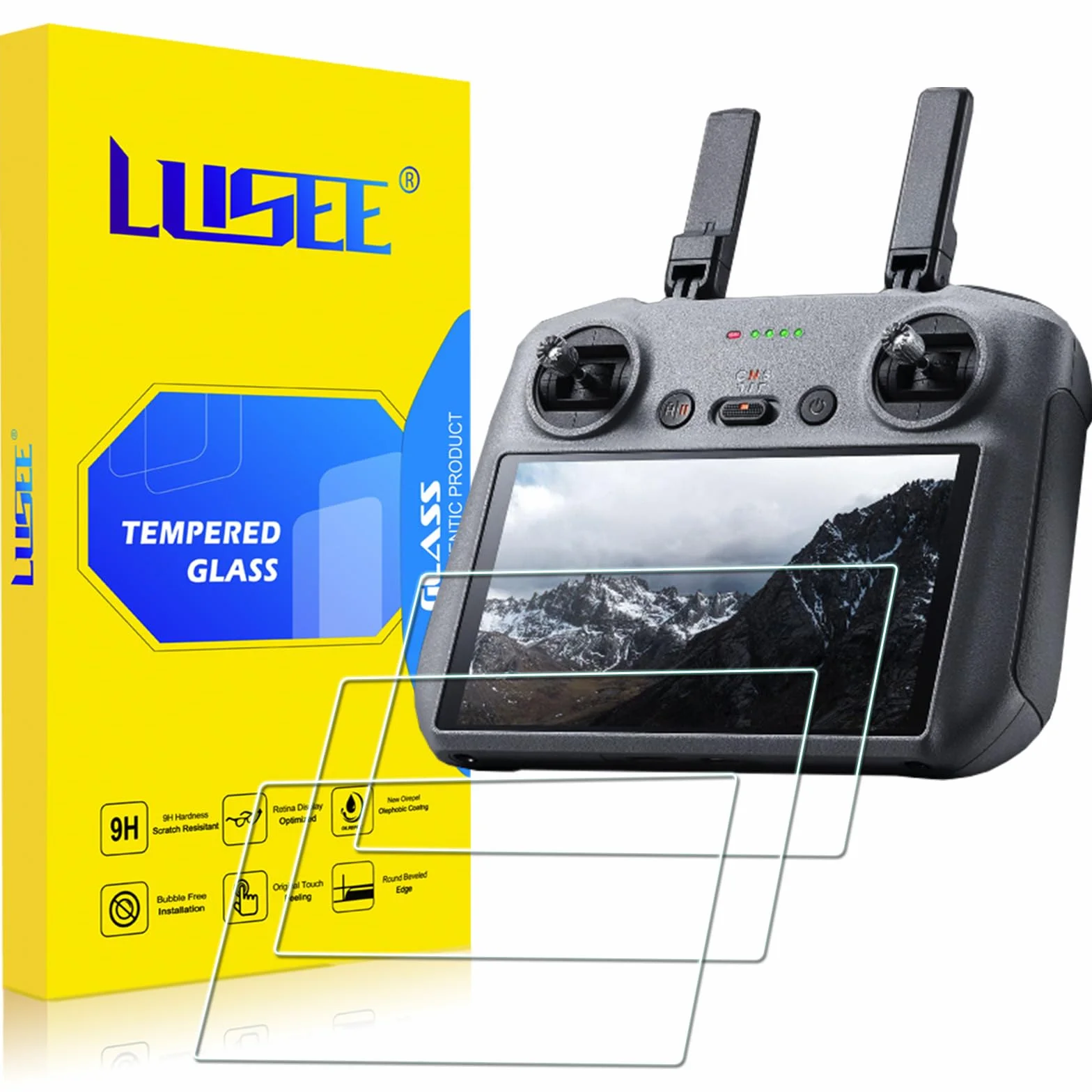 Lusee Ochraniacze ekranu szkło hartowane DJI RC RC2 RC 2