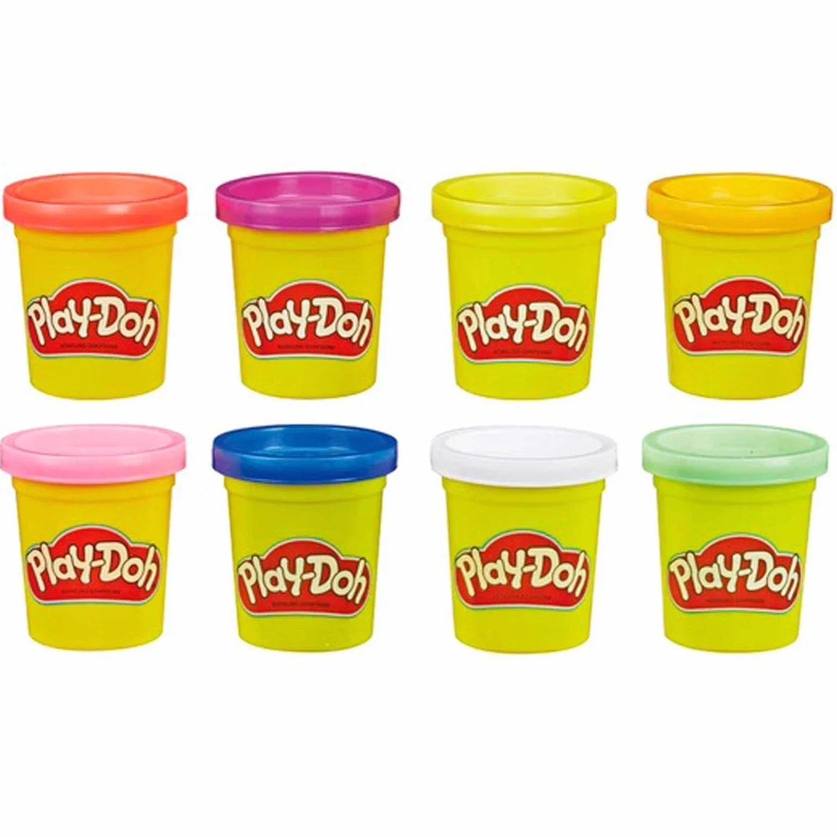 Play-Doh 8-pakowy neonowy nietoksyczny związek modelujący z 8 kolorami, E5063ES1