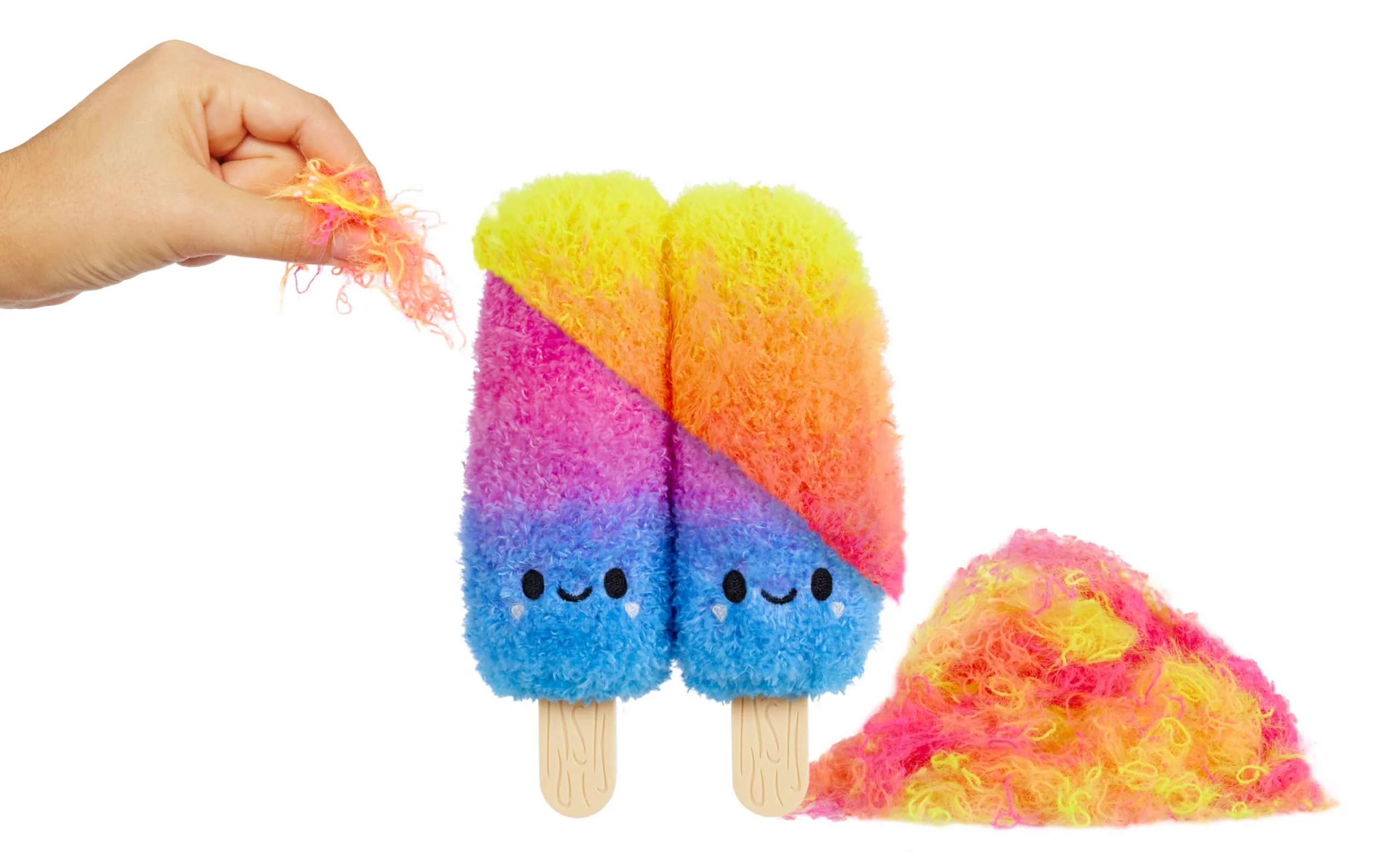 Fluffie Stuffiez Small Collectible Plush - Ice Pops - Niespodzianka po Rozpakowaniu - Przytulny Ultra Puszysty Pluszak DIY z Rodziny Fields - Zabawa Dotykowa i Sensoryczna - Dla Dzieci w Wieku 4+