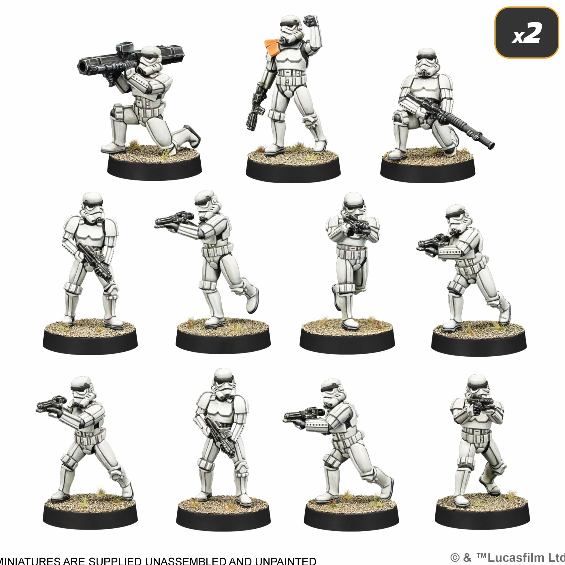 Star Wars: Legion Galactic Empire Starter Set Atomic Mass Games gra planszowa 2 graczy 14+ lat 120-180 minut niemiecki wielojęzyczny
