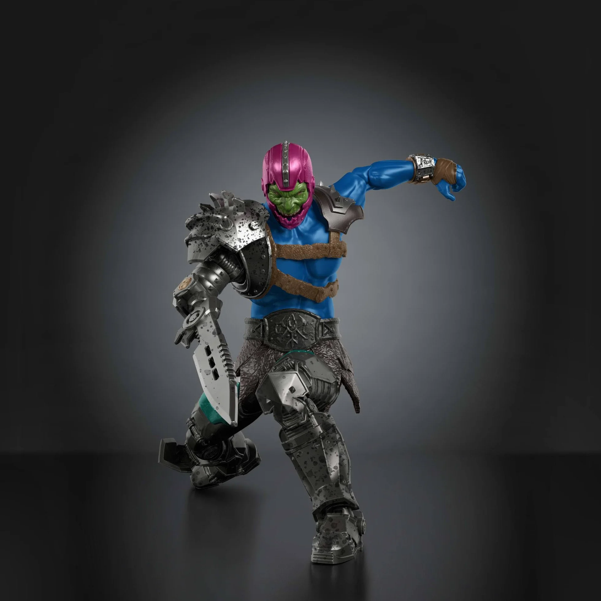 Masters of the Universe Chronicles Władcy Wszechświata Film 2026 Trap Jaw Żelaznoszczęki Figurka w skali 1:12, filmowy złoczyńca, hak na rękę, 30 punktów ruchu, zabawka dla dzieci 6+, JKJ27