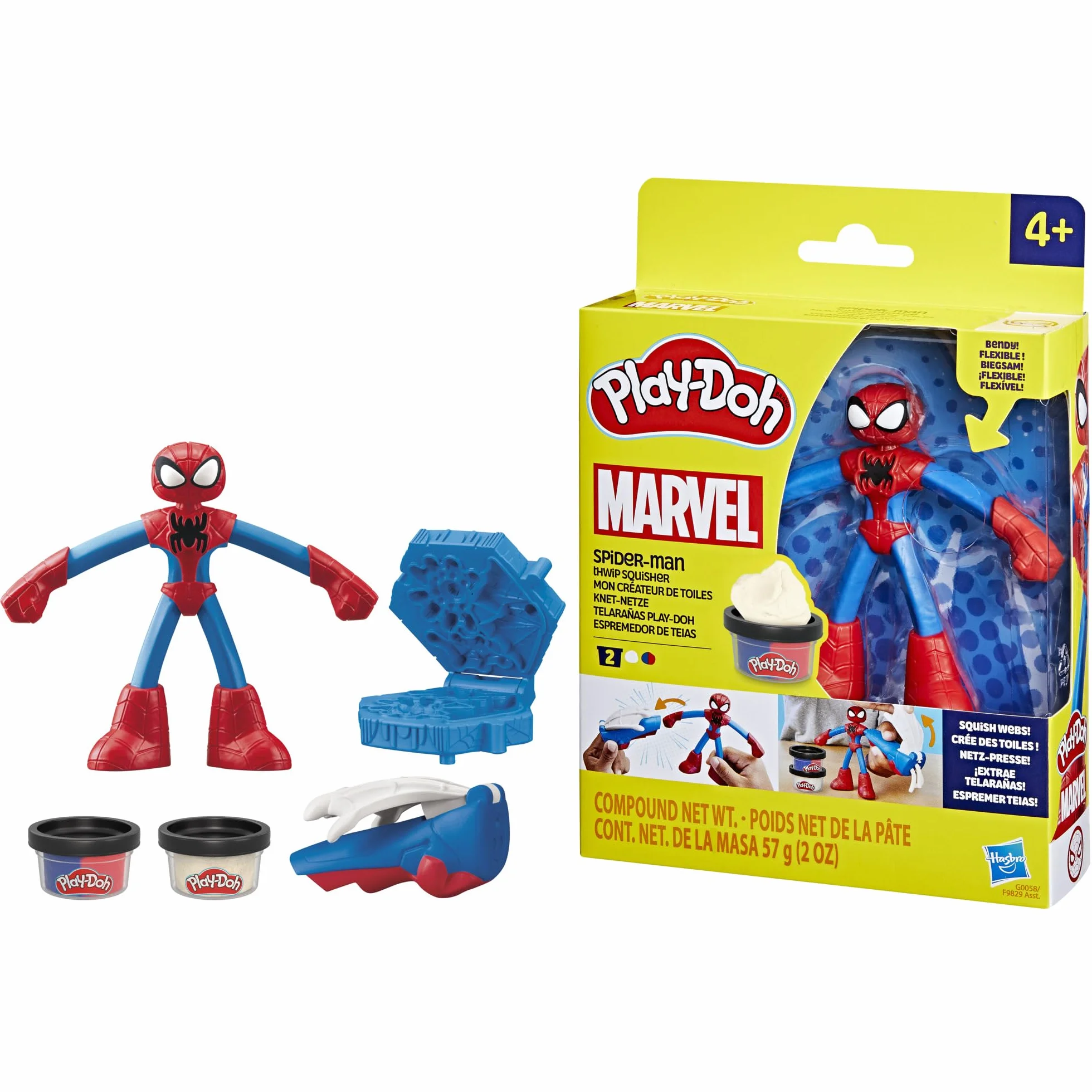 Play-Doh Marvel Zestaw z Figurką Wyciskarka Pajęczyn Spider-Mana