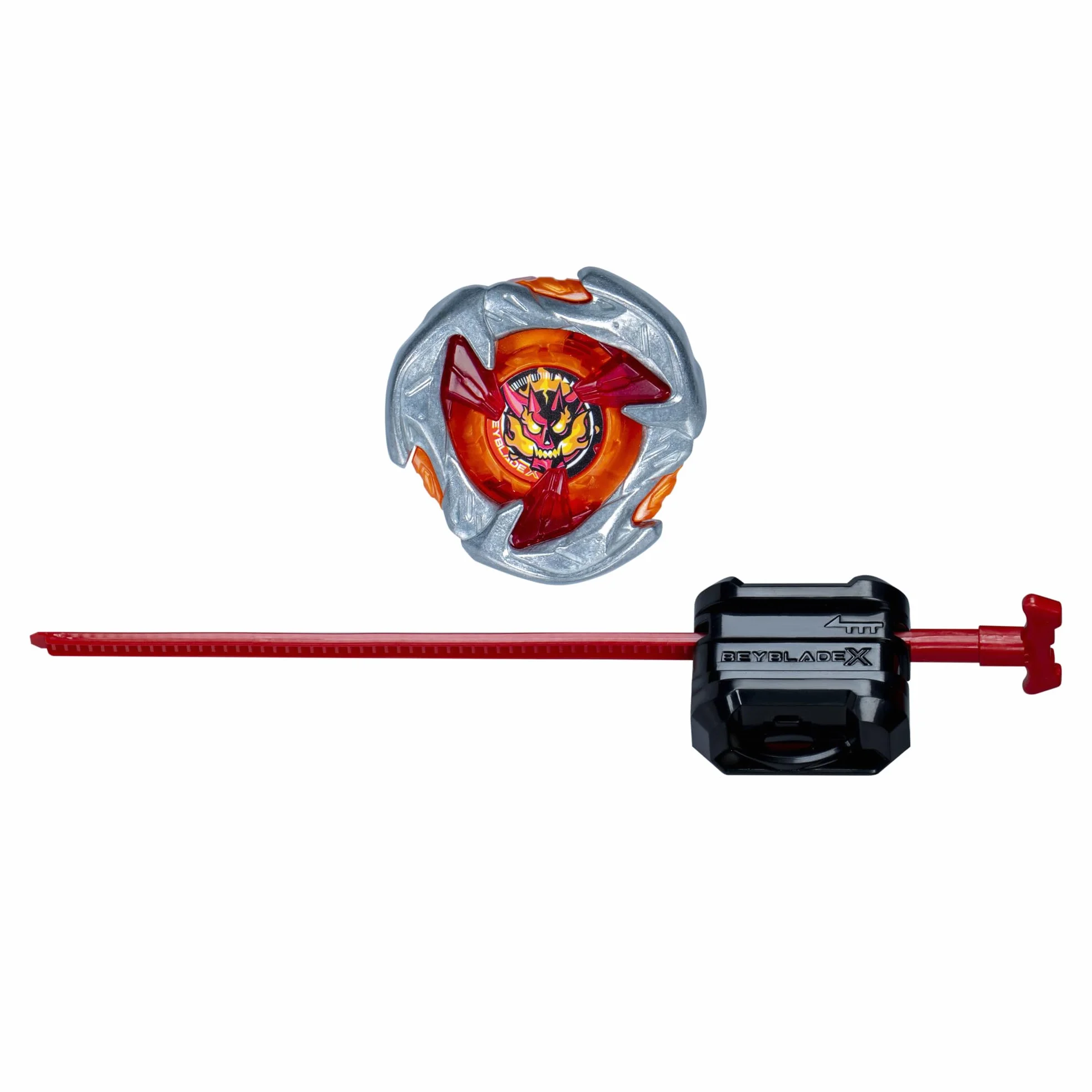 Pakiet startowy Beyblade X Hammer Incendio 3-70H UX, bączek i wyrzutnia
