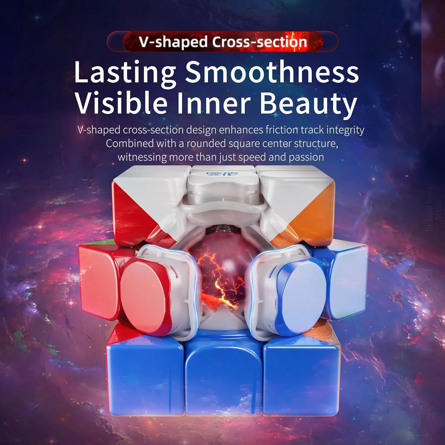 Moyu Weilong WR M V10 Magnetic Speed Cube 3x3, 2024 Version, do zawodów Magic Cube 3x3x3
