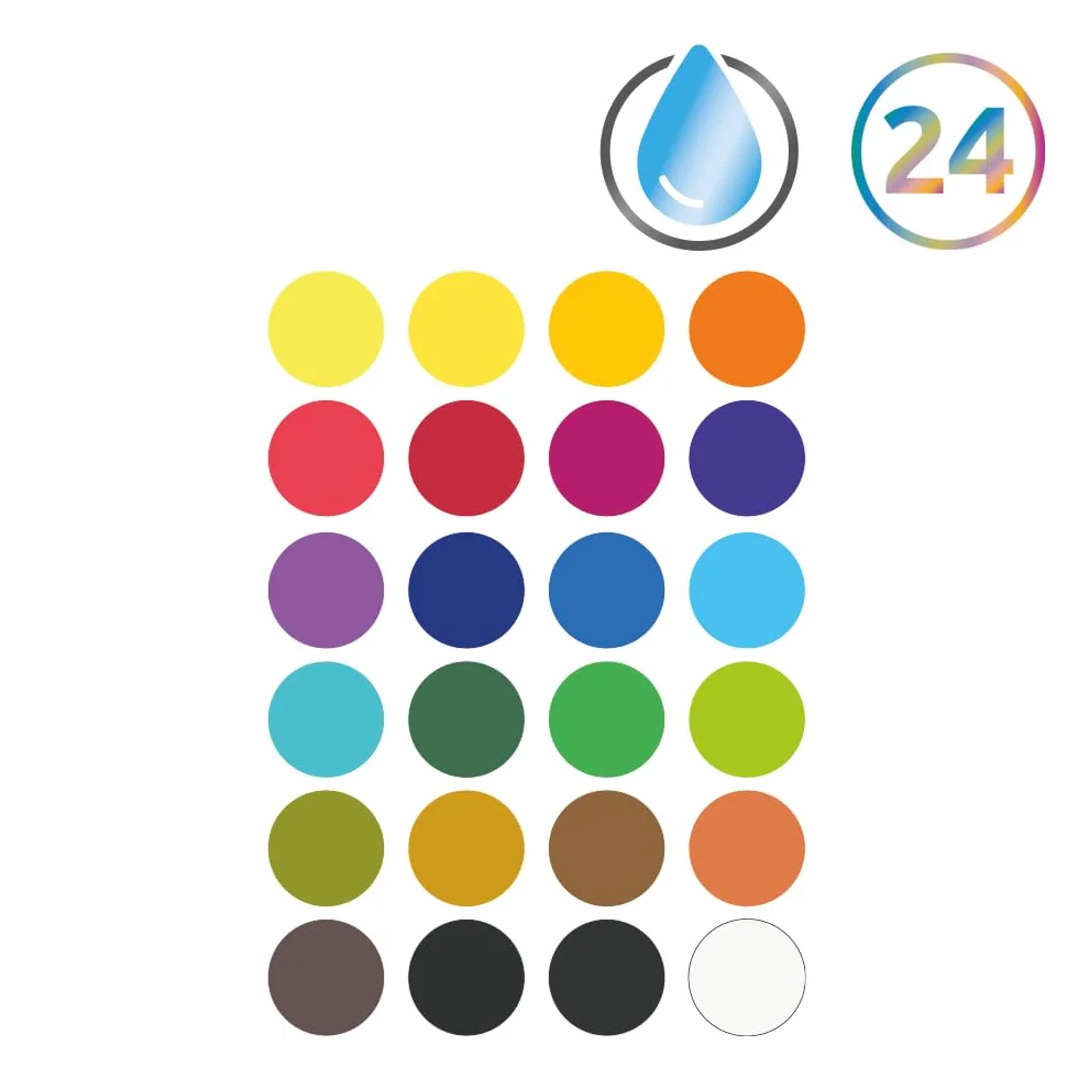Derwent Watercolour Paint Pan 24Sets
