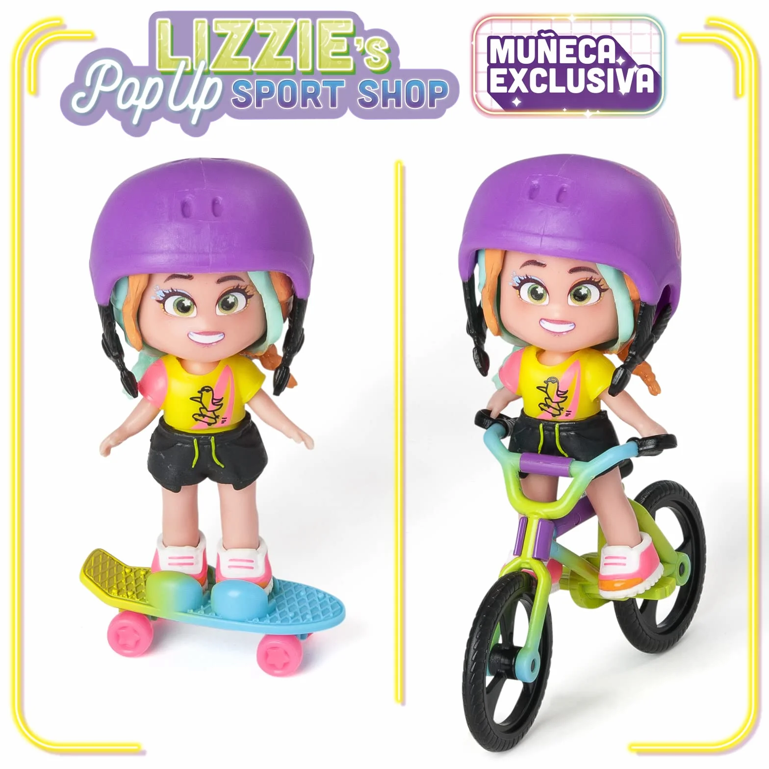 KOOKYLOOS Lizzie's Pop Up Sport Shop sklep z akcesoriami, ekskluzywną lalką z 3 zabawnymi wyrazami twarzy, 2 ekskluzywnymi zwierzętami
