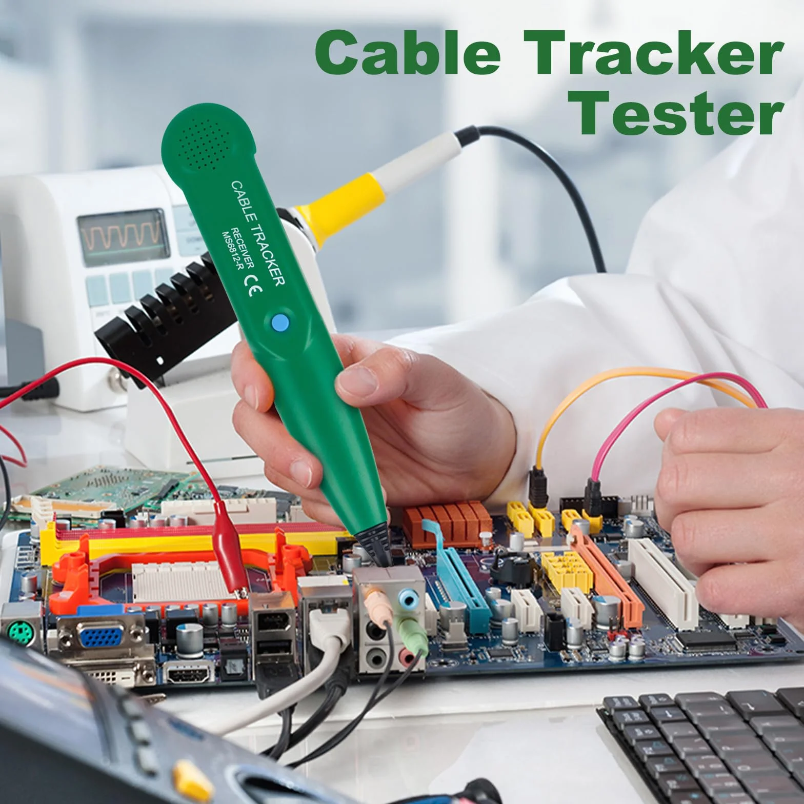 Cable Tracker z akumulatorem, urządzenie do wyszukiwania pęknięć kabli, robot koszący, lokalizator kabli, wyszukiwarka przewodów, tracker linii telefonicznej, do konserwacji sieci, ciągłości