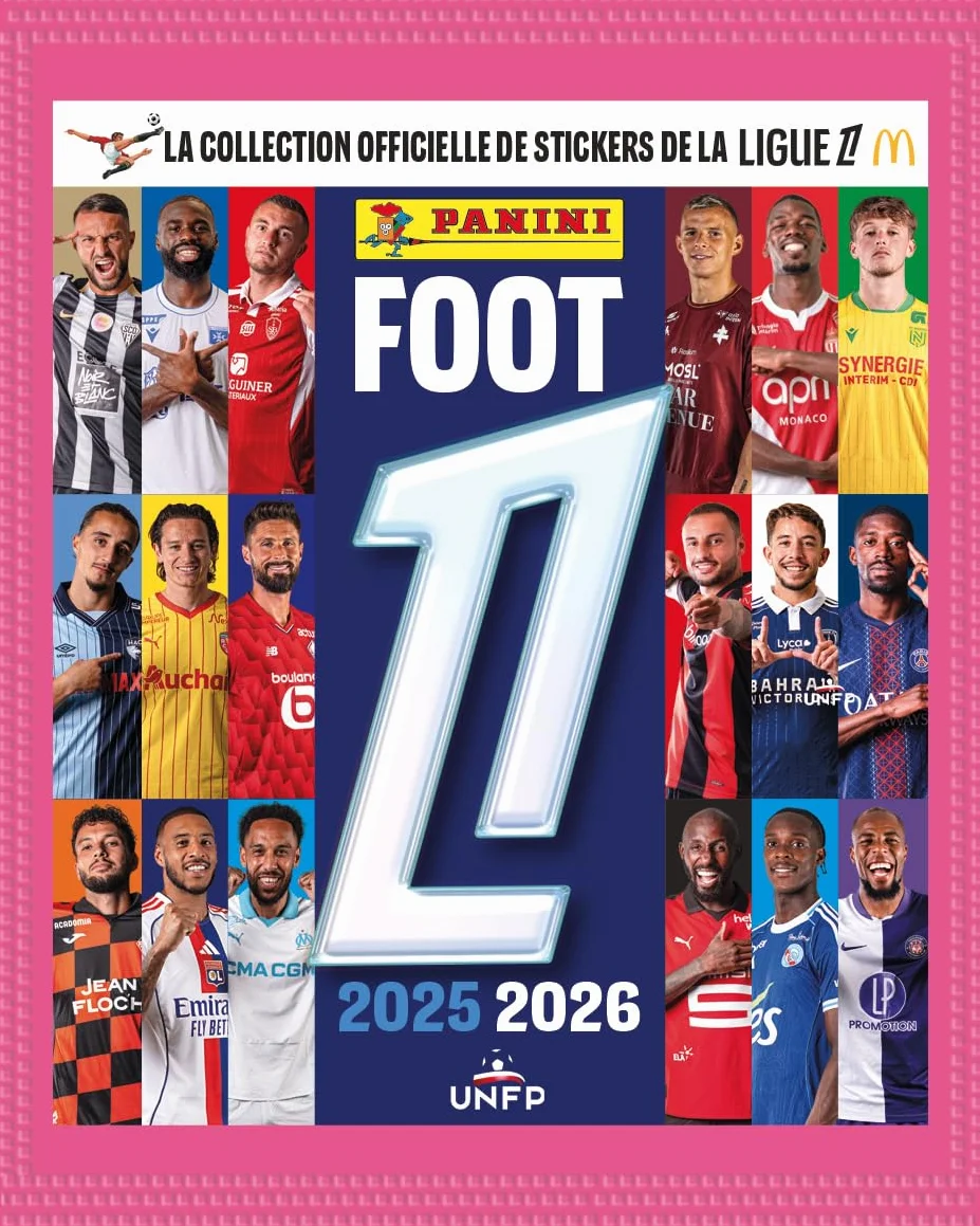 Panini Foot 2025-26 Ligue 1 McDonald's pakiet startowy (5 kieszeni + album w prezencie)