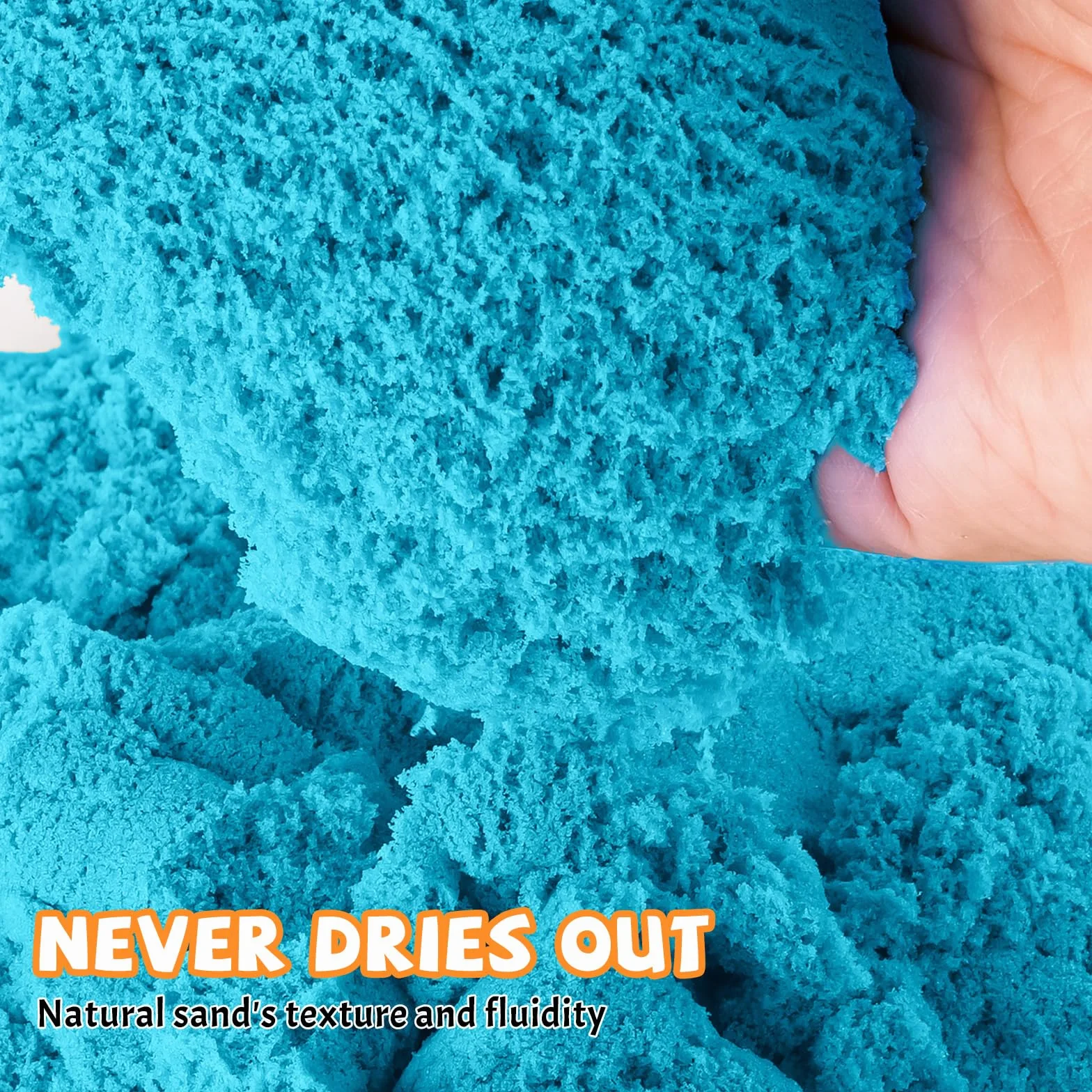 NiToy Magic Sand 5 kg zestaw 5 kolorów sensoryczna zabawka do piasku dla dzieci od 3 lat