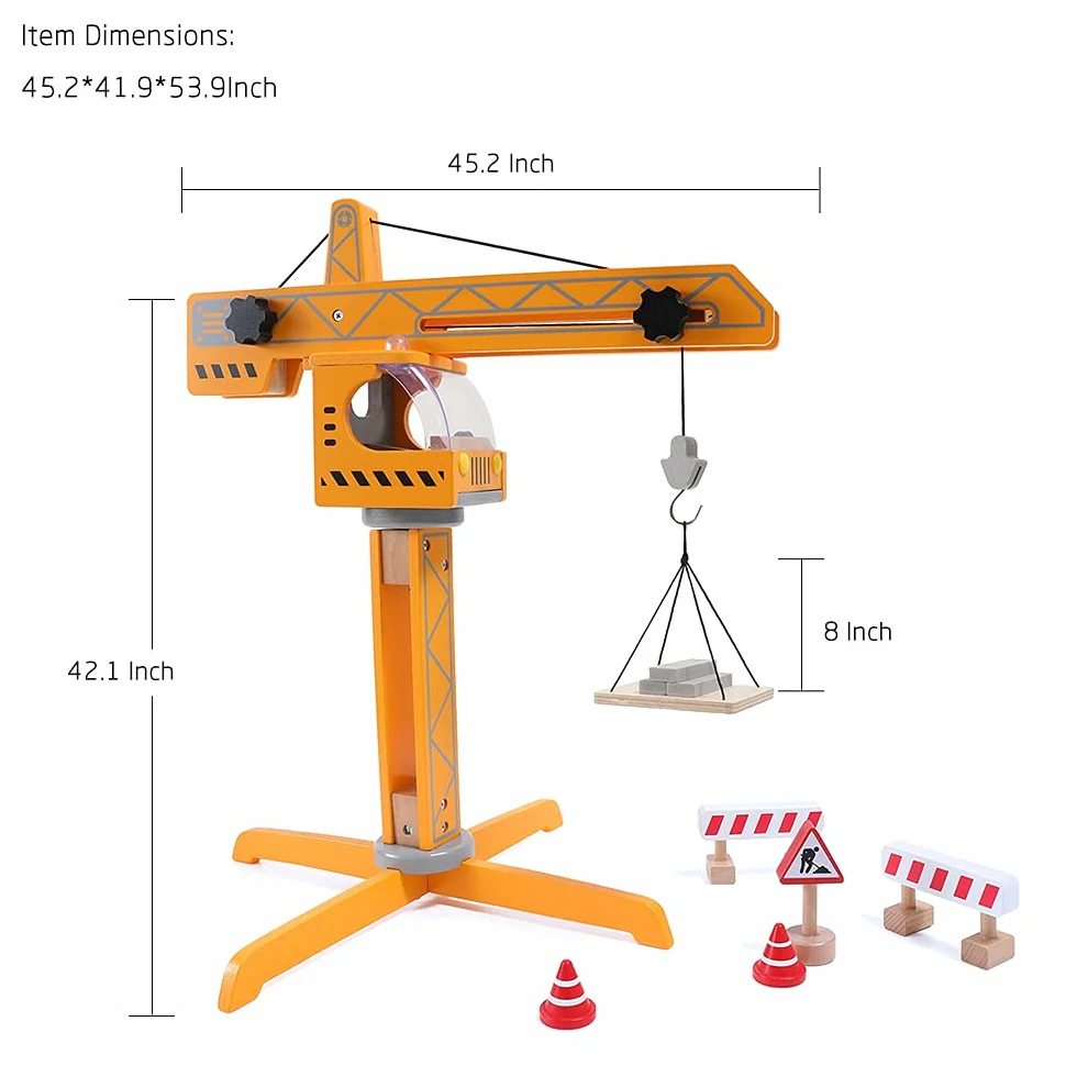 Hape E3011 Wooden Crane Lift
