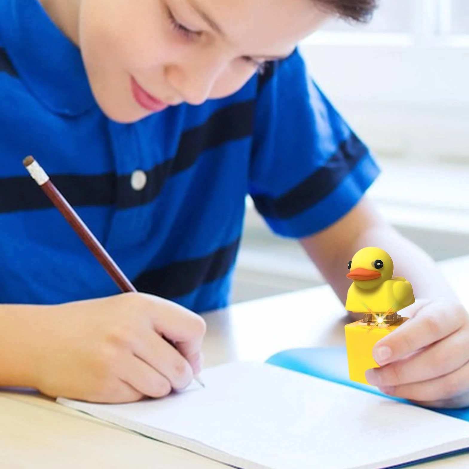 Quacky Duck Fidget Zabawka sensoryczna do redukcji stresu, klawisz klawiatury, nasadki na klawiaturę, zabawka łagodząca niepokój, klik fidget click, brelok do kluczy, redukcja stresu, piszcząca