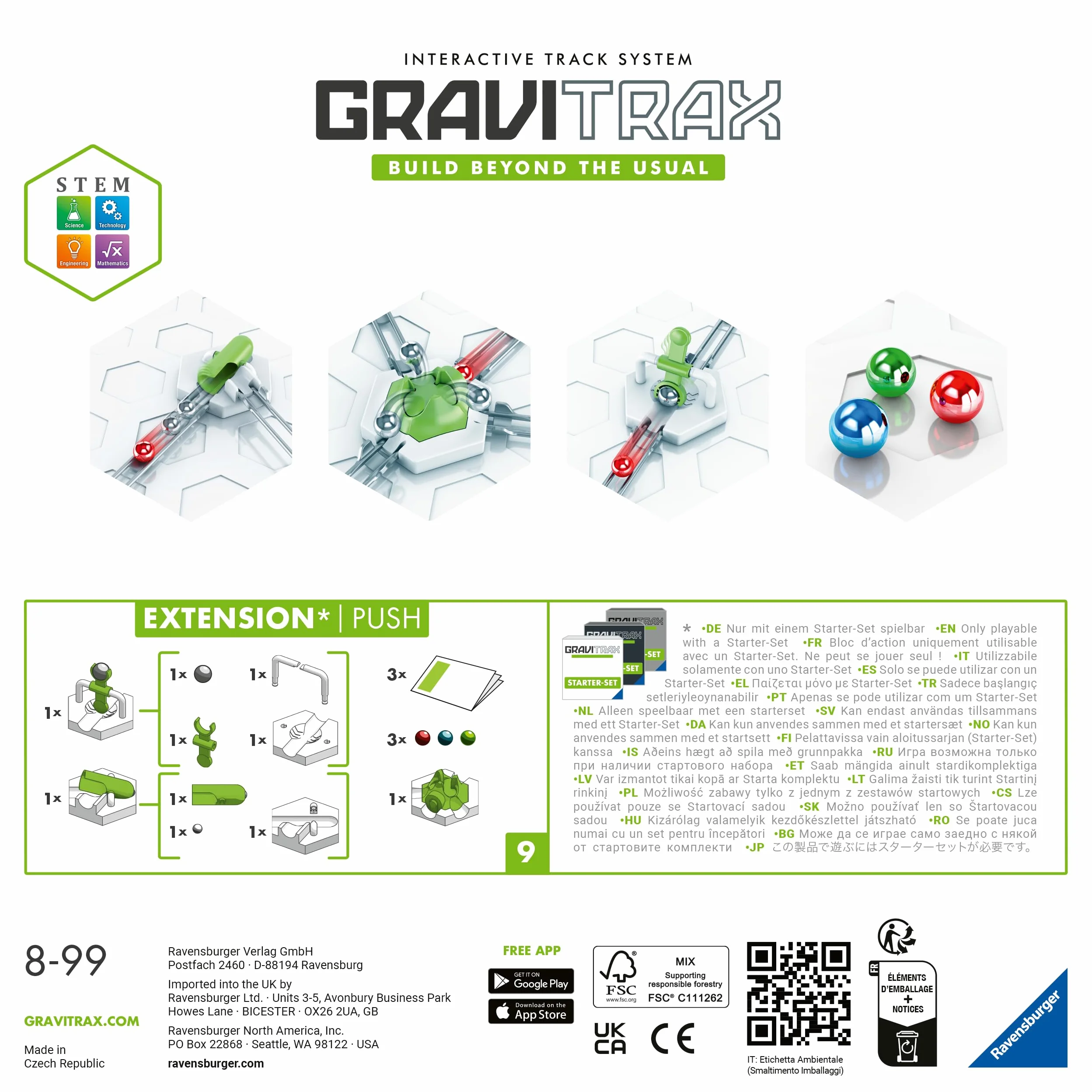 Gravitrax Zestaw Dodatków Push