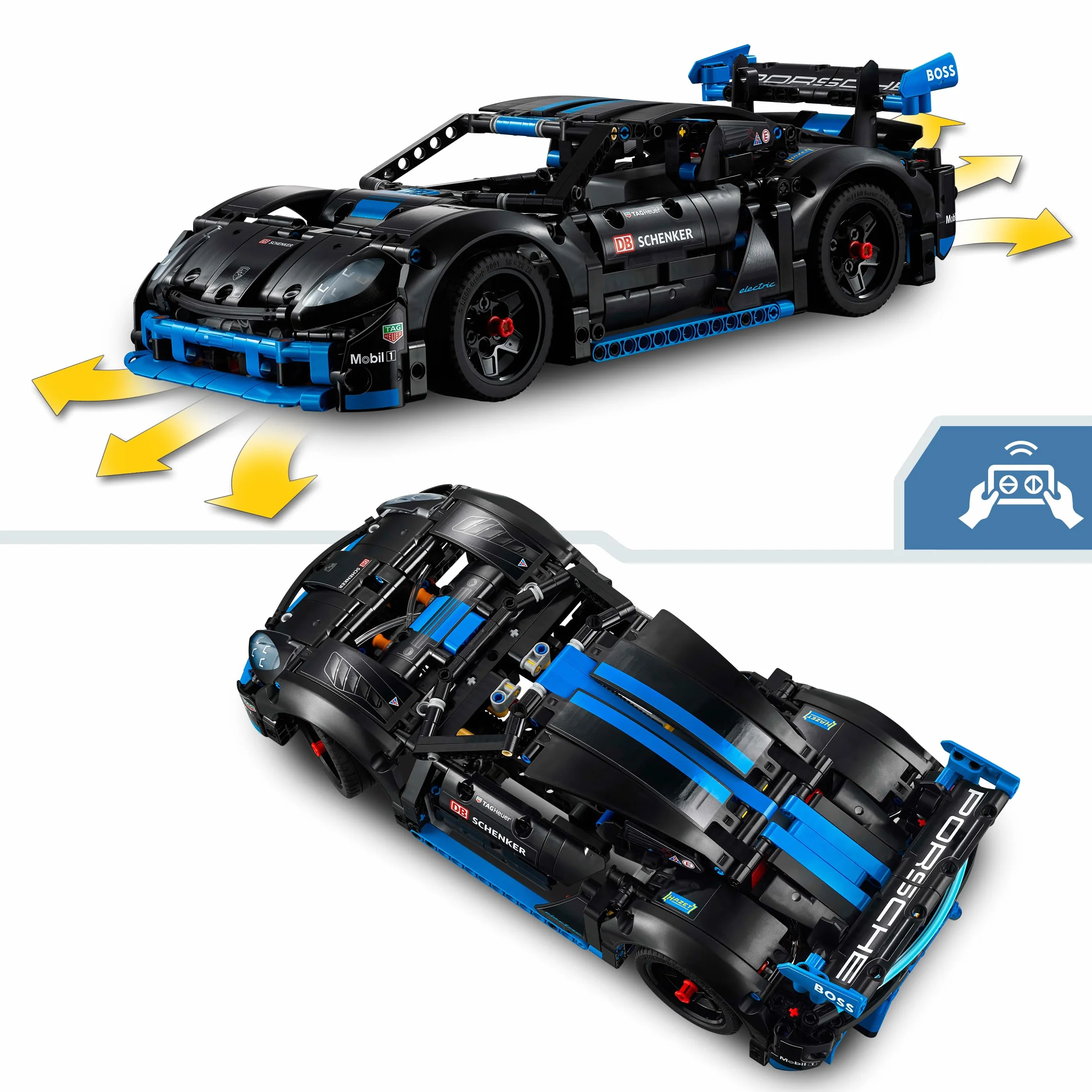 LEGO Technic Samochód wyścigowy Porsche GT4 e-Performance, Model Samochodu dla Dzieci, Wyścigówka do Zbudowania, Fajna Zabawka dla 10-latka, Chłopca i Dziewczynki, Pomysł na Prezent Urodzinowy, 42176