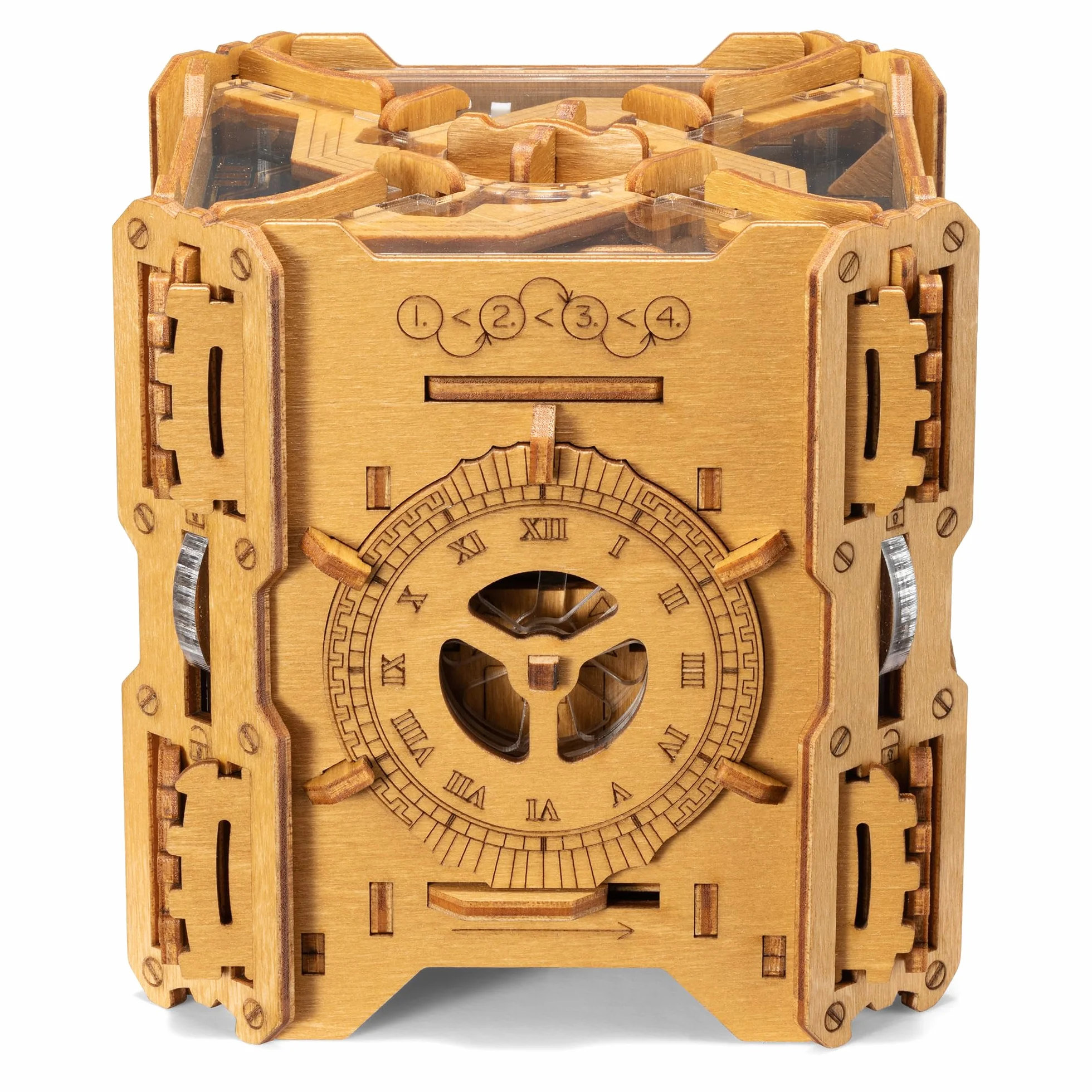 PUZZLE POTATO Tesla Puzzle Box - Escape Room gra z elektronicznymi zagadkami - pudełko na puzzle - gra logiczna dla dorosłych - pudełko na prezent