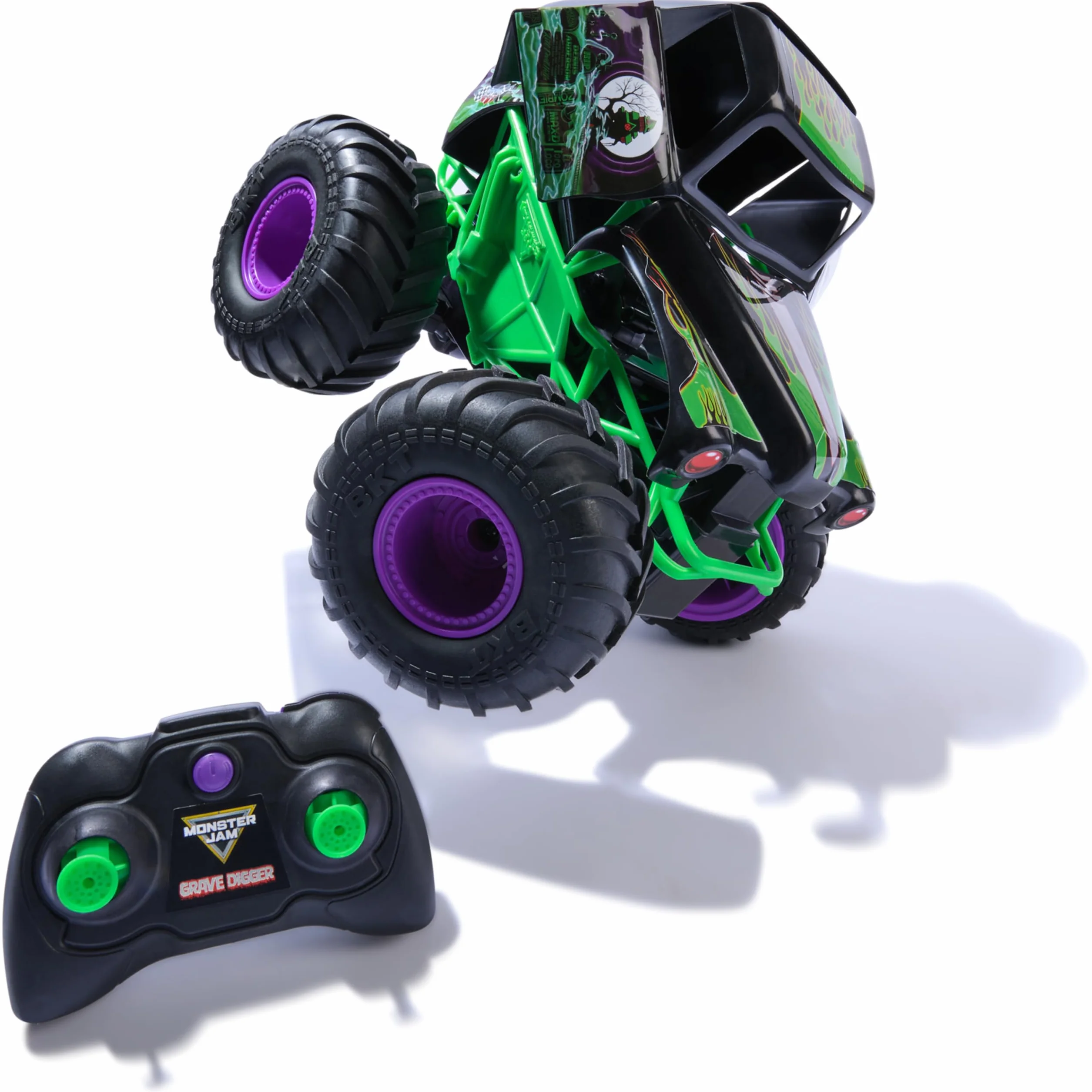 Monster Jam - Smash 'n Bash Grave Digger, zdalnie sterowana monster truck, która odkształca się podczas awarii i naprawia ponownie za naciśnięciem jednego przycisku, sterowanie 2,4 GHz, od 4 lat