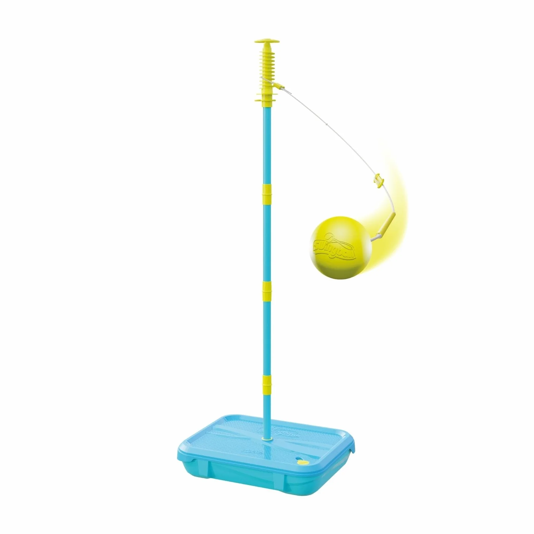 Swingball Zestaw Multiplay 3 w 1 na dowolnej powierzchni - gra w piankę, nadmuchiwana piłka nożna, rakiety dziecięce - stabilna podstawa, od 4 lat, niebieski