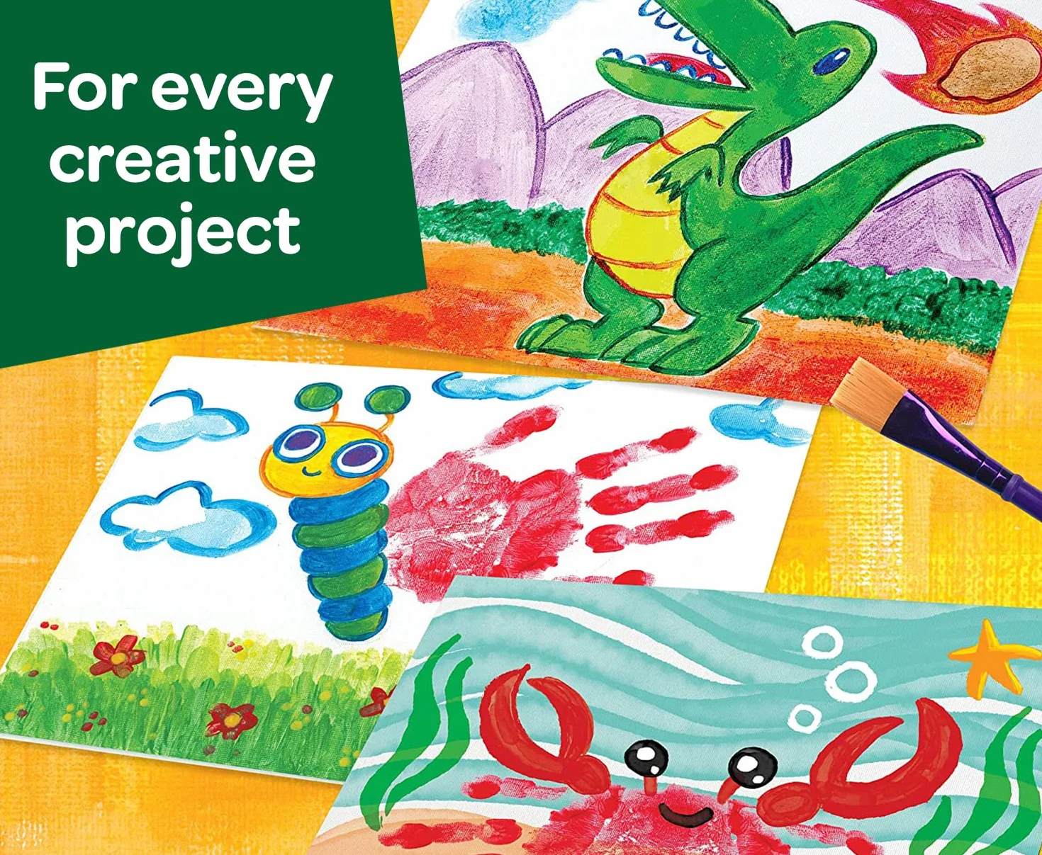Crayola Zmywalne kredki dla dzieci opakowanie 10 słoiczków 59 ml od 3 lat
