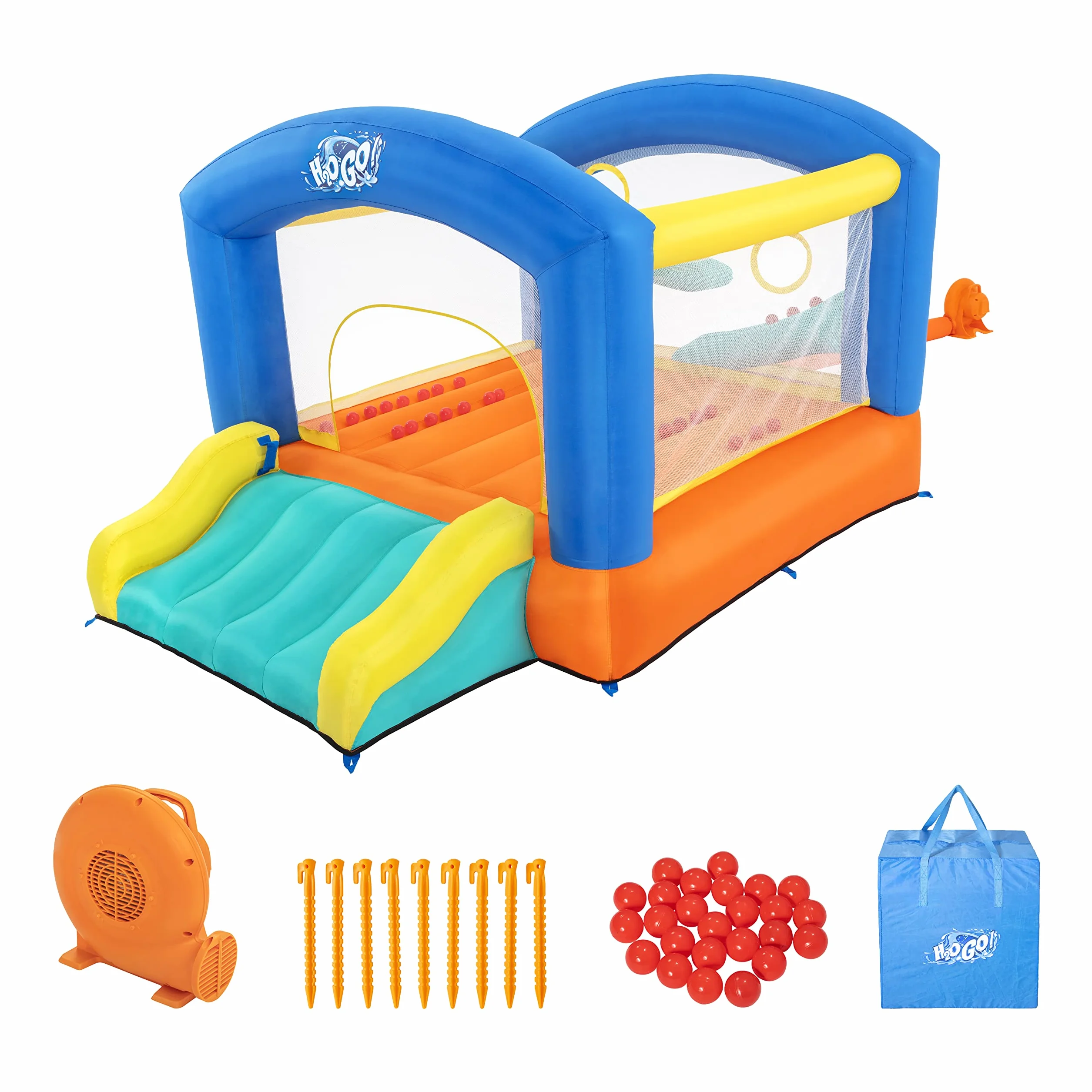 Bestway H2OGO zamek dmuchany z ciągłą dmuchawą Leap & Play 289 x 213 x 173 cm