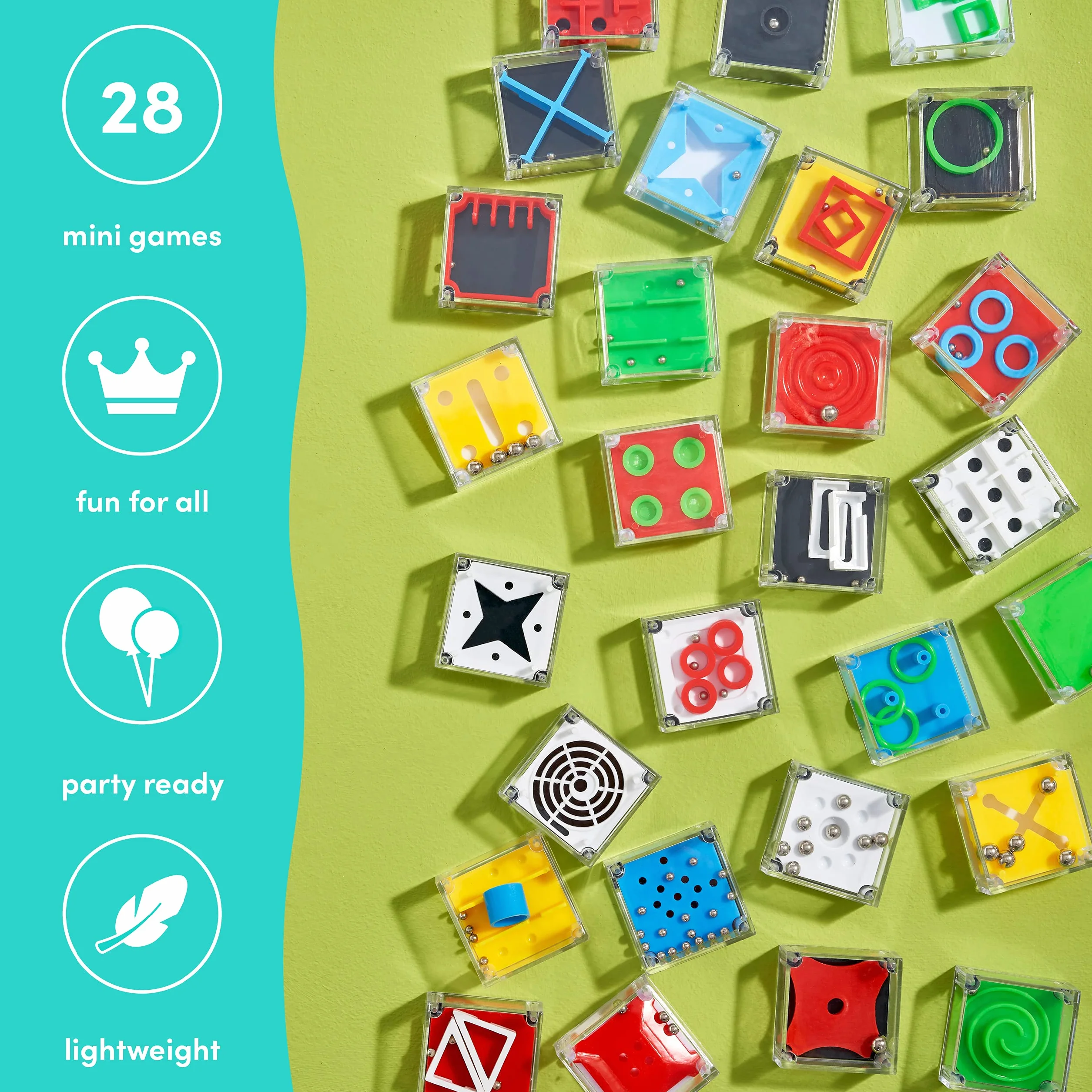 THE TWIDDLERS 28 Mini zestaw puzzli dla dziewczynek i chłopców - Kermesse, urodziny, wesela, kieszenie niespodzianki, prezenty dla gości, małe prezenty, zabawki Pinata, mini gry