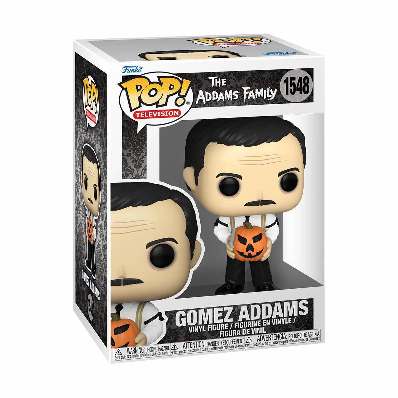 Funko POP! TV: AFC - Gomez Addams - Addams Family Classic TV - Kolekcjonerska figurka winylowa - Pomysł na prezent - Oficjalny towar - Zabawki dla dzieci i dorosłych - Fani horrorów