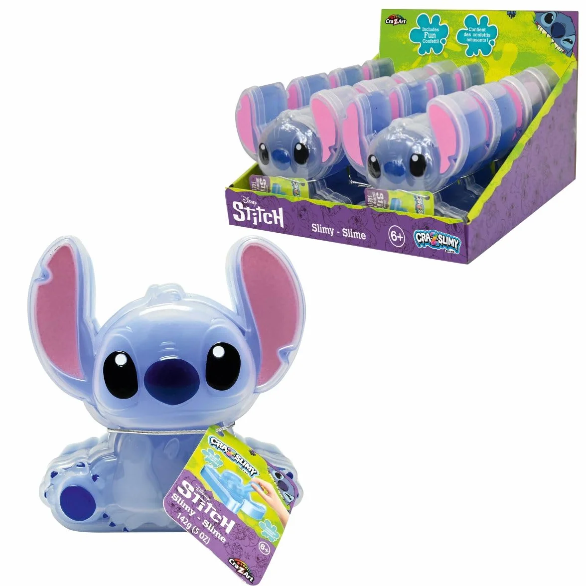 Lexibook Slime Stitch rozciągliwy, lilo i ścieg, niebieski, SLIM01D