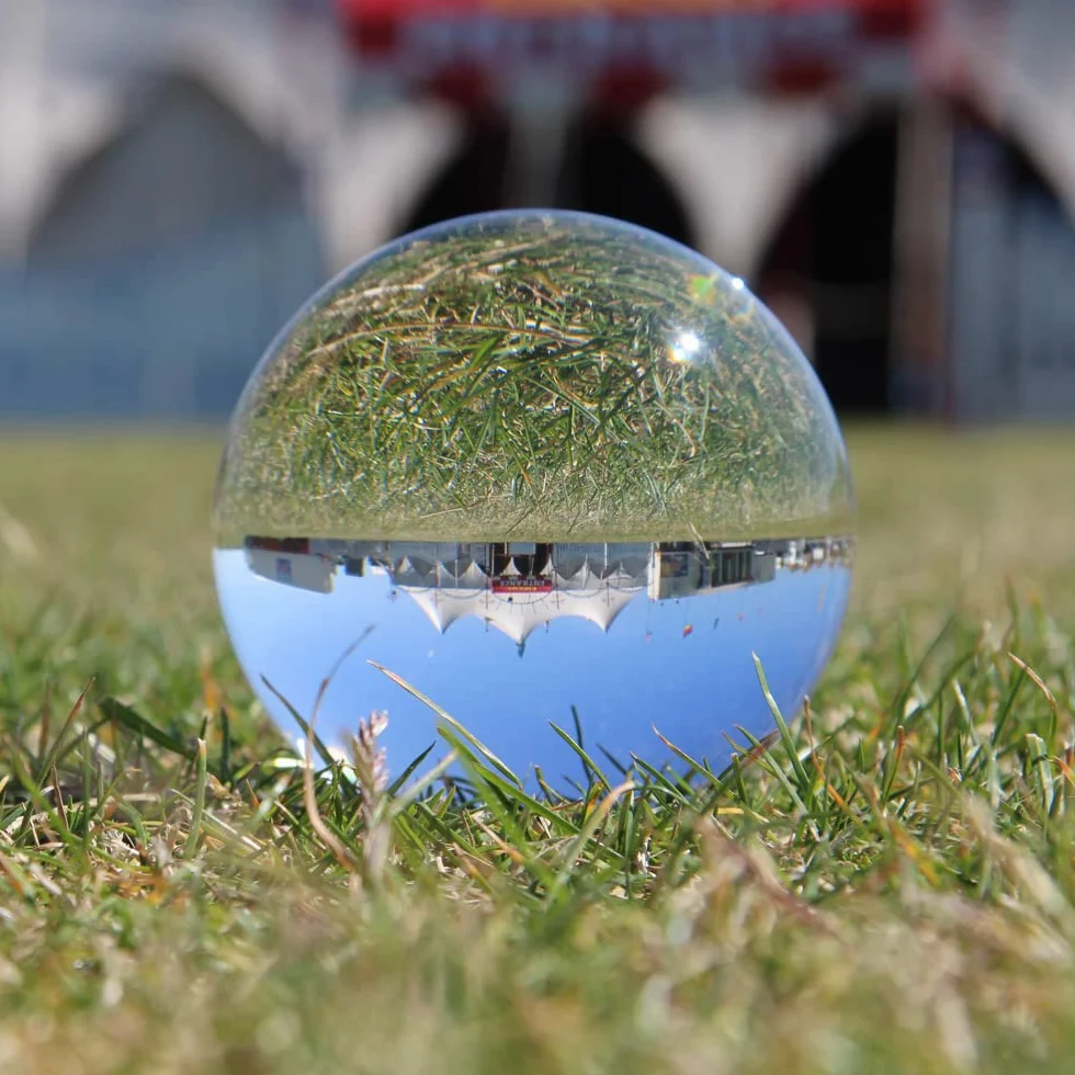 Juggle Dream 85 mm przezroczysta akrylowa kulka do żonglowania - przezroczysty przezroczysty przezroczysty kontakt żonglowanie manipulacja wydajne piłki