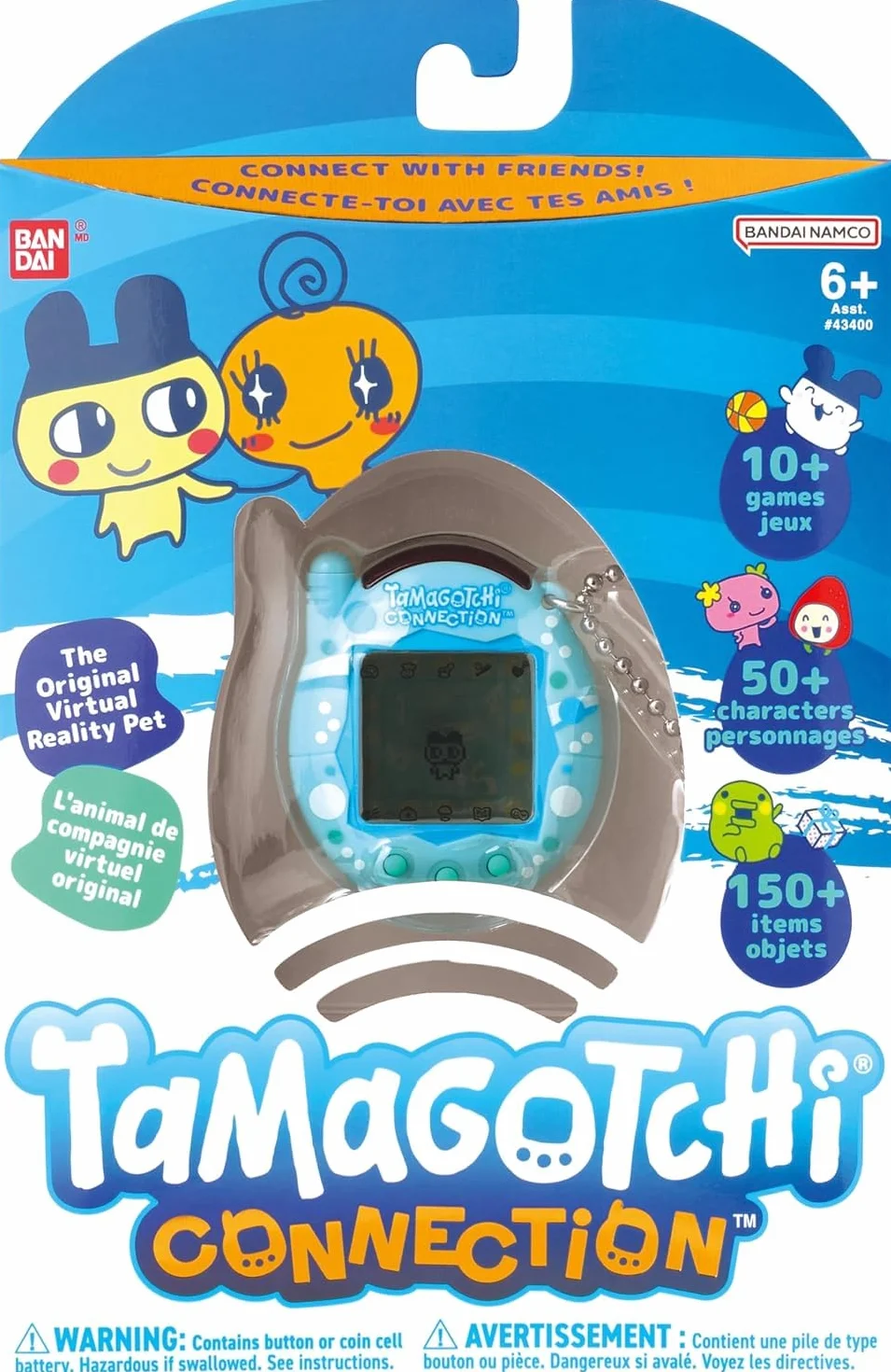 TAMAGOTCHI Bandai Connection Digital Pet Bubbles Shell Virtual Pet Electronic Toy With Infra-Red Connection For Shared Fun | Kids Toys For Girls And Boys Are Great Japanese Gifts