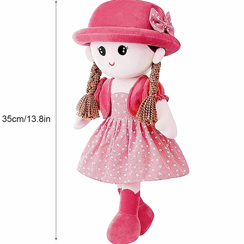 Dziewczyna Szmaciana Lalka Miękka Wypchana Pluszowa Lalka Zabawka Śliczna Księżniczka Ragdoll Zabawka Dekoracja Pokoju Kolor i Wypełnienie Sa Girl Rag Doll Wypchana Pluszowa Księżniczki