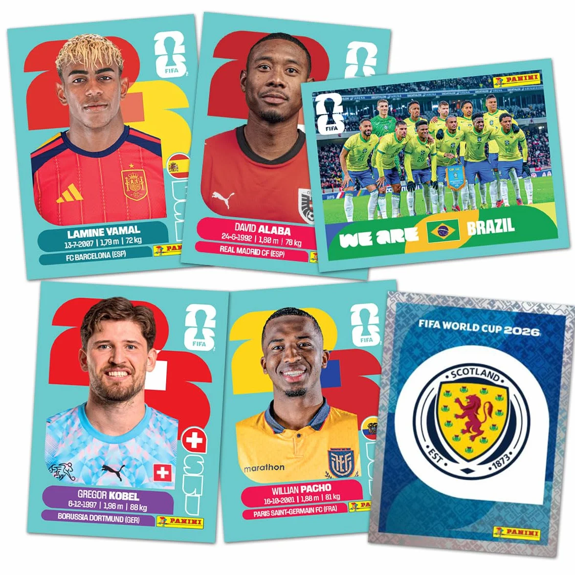 Panini - Oficjalna kolekcja naklejek FIFA World Cup 2026™ (pudełko z 100 torebkami)