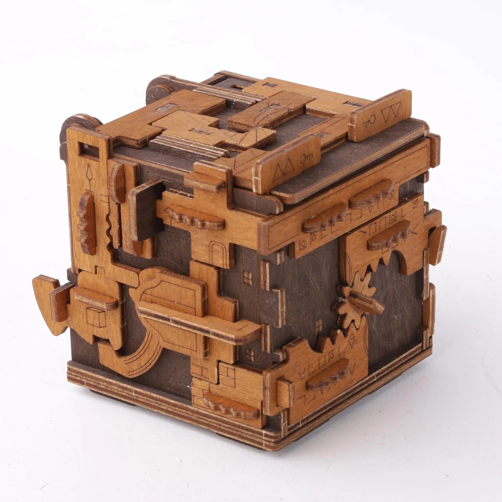 WOODEN.CITY Escape Room Drewniane pudełko na puzzle 3D dla dorosłych i młodzieży, pudełko na puzzle z mechanizmem skrzynki na kluebox - mechaniczne drewniane pudełko na puzzle, unikalne pudełko na