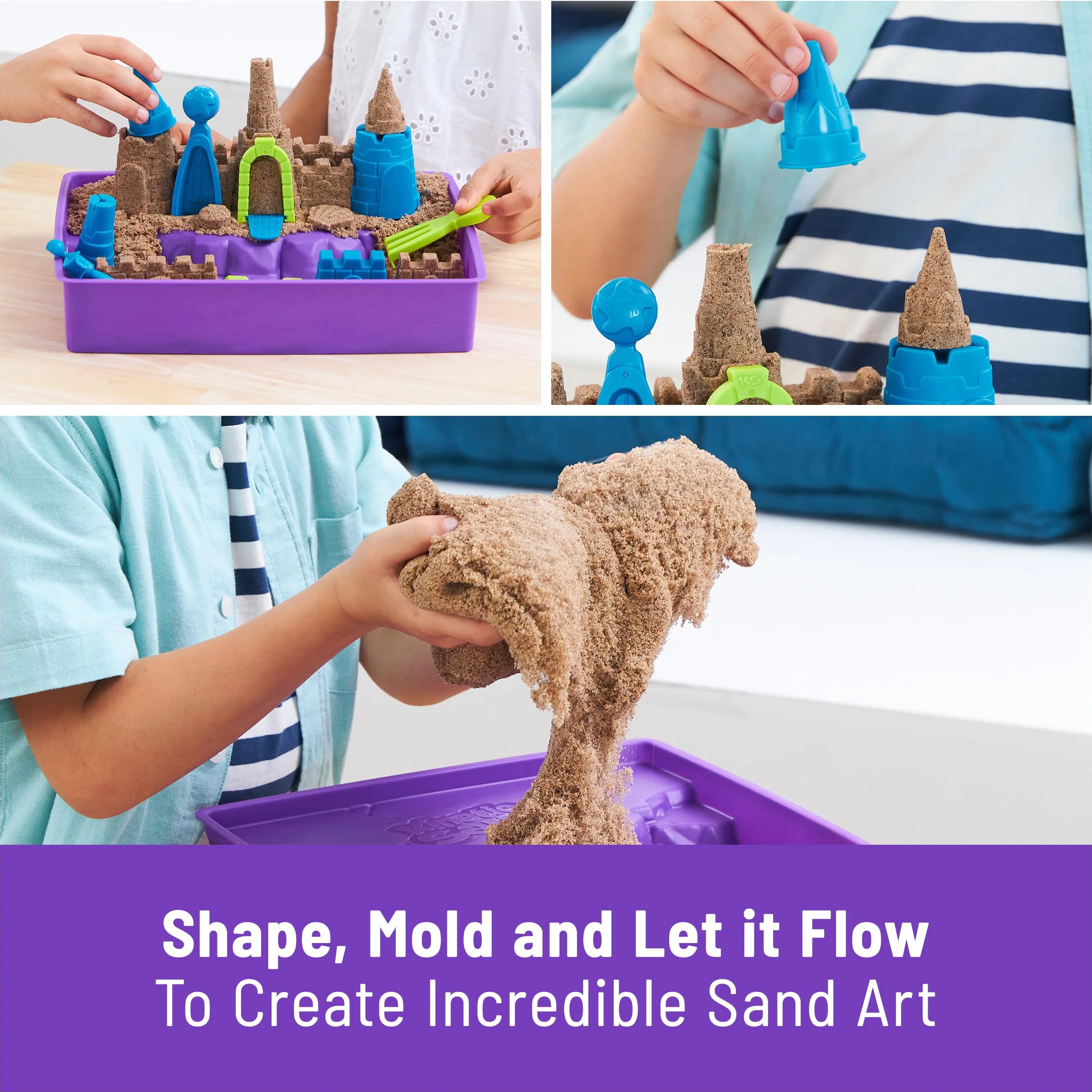 Kinetic Sand zestaw zamek na plaży