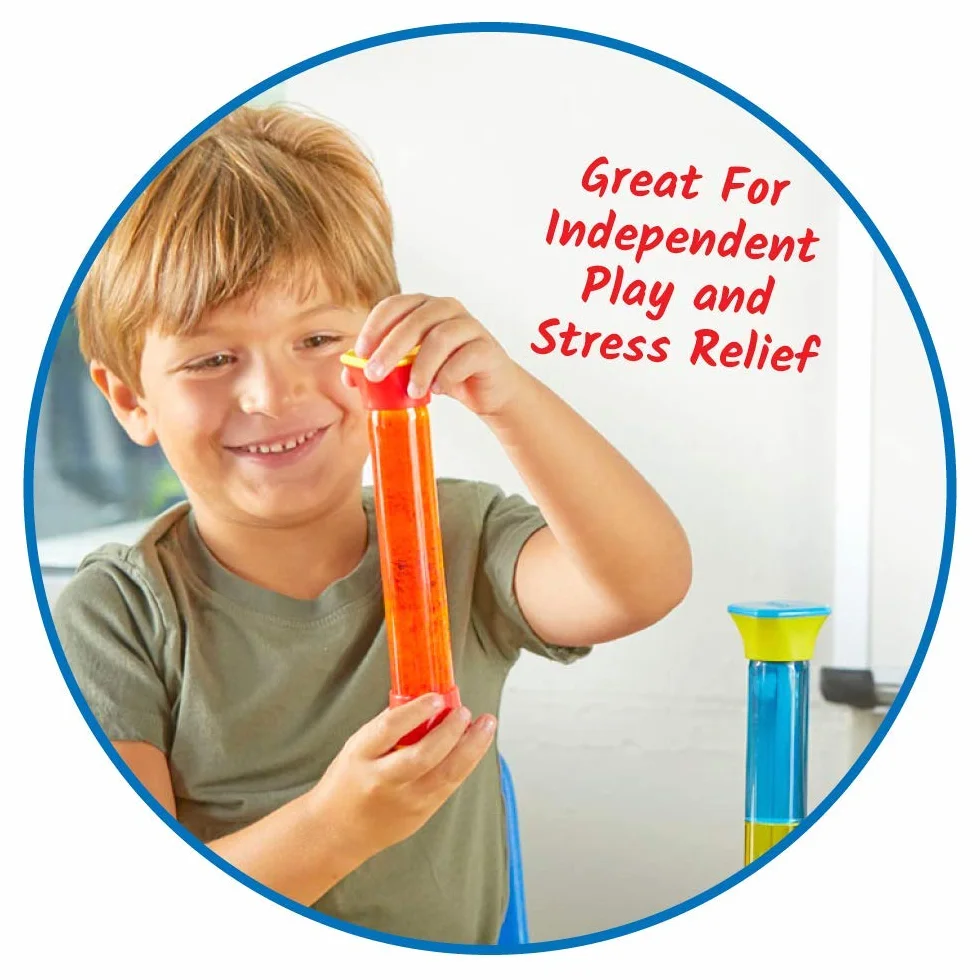Learning Resources 93386 COLORMIX Sensory Tubes, Multicoloured, 8 x 7 x 2 inches