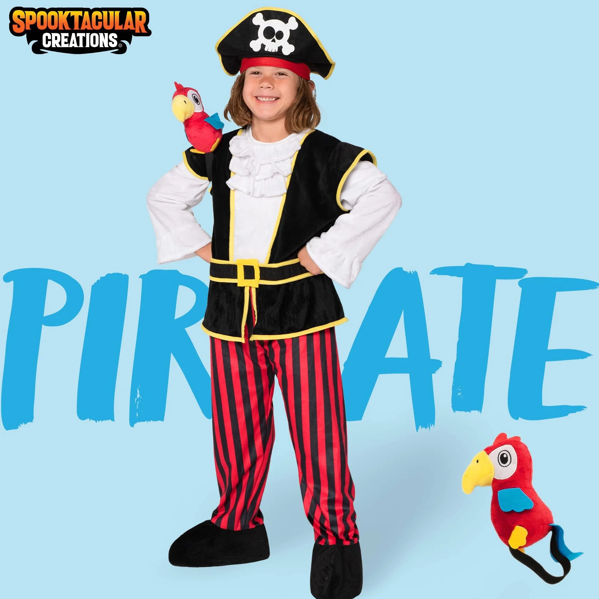 Spooktacular Creations Kostium pirata dla niemowląt na Halloween Cukierek albo psikus