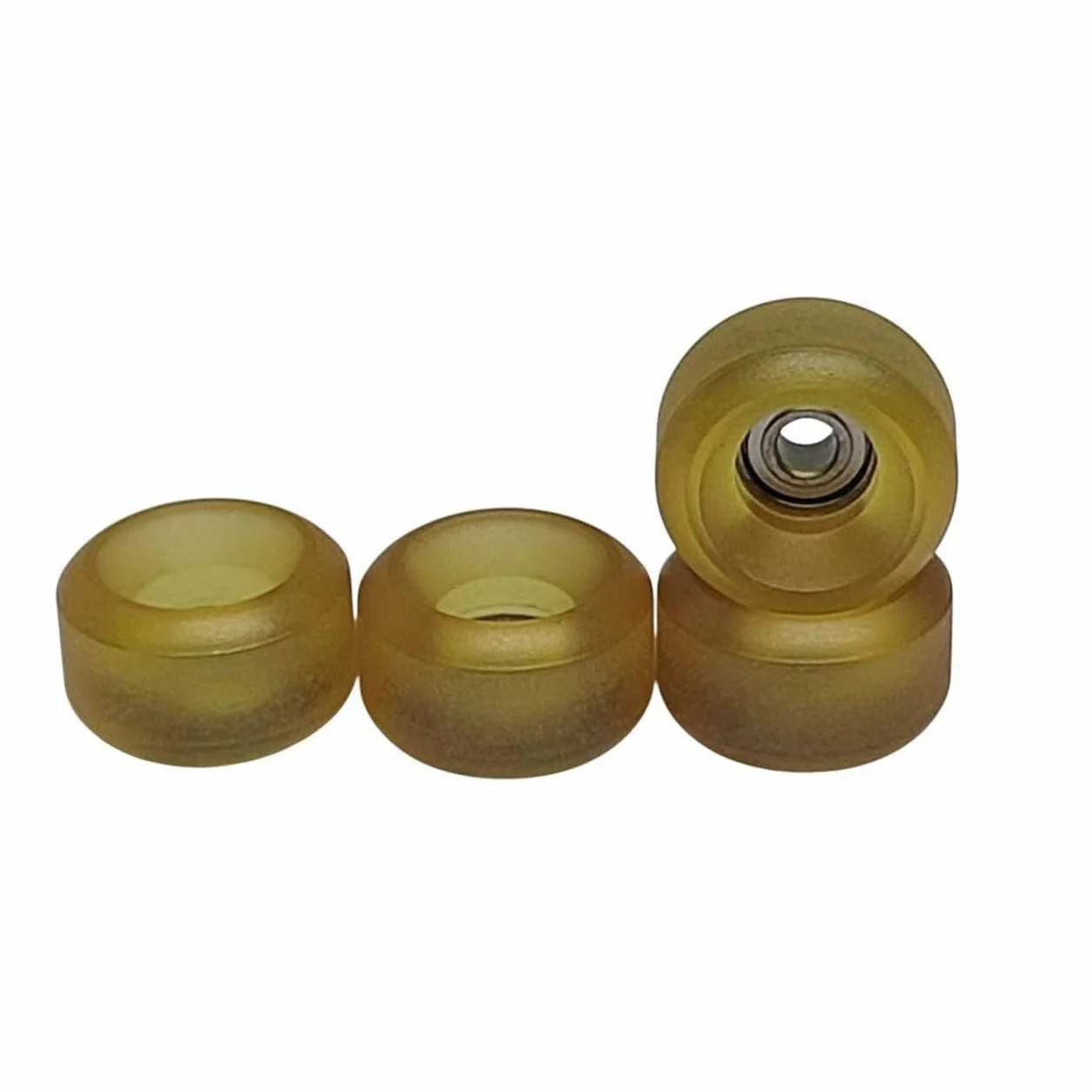 LEEFAI 75D Urethane Pro koła podstrunnicy przezroczyste bursztynowe koło łożyskowe ręcznie wykonane z poliuretanu - ultra obrotowe łożyska koła -7,8 * 4,8 mm