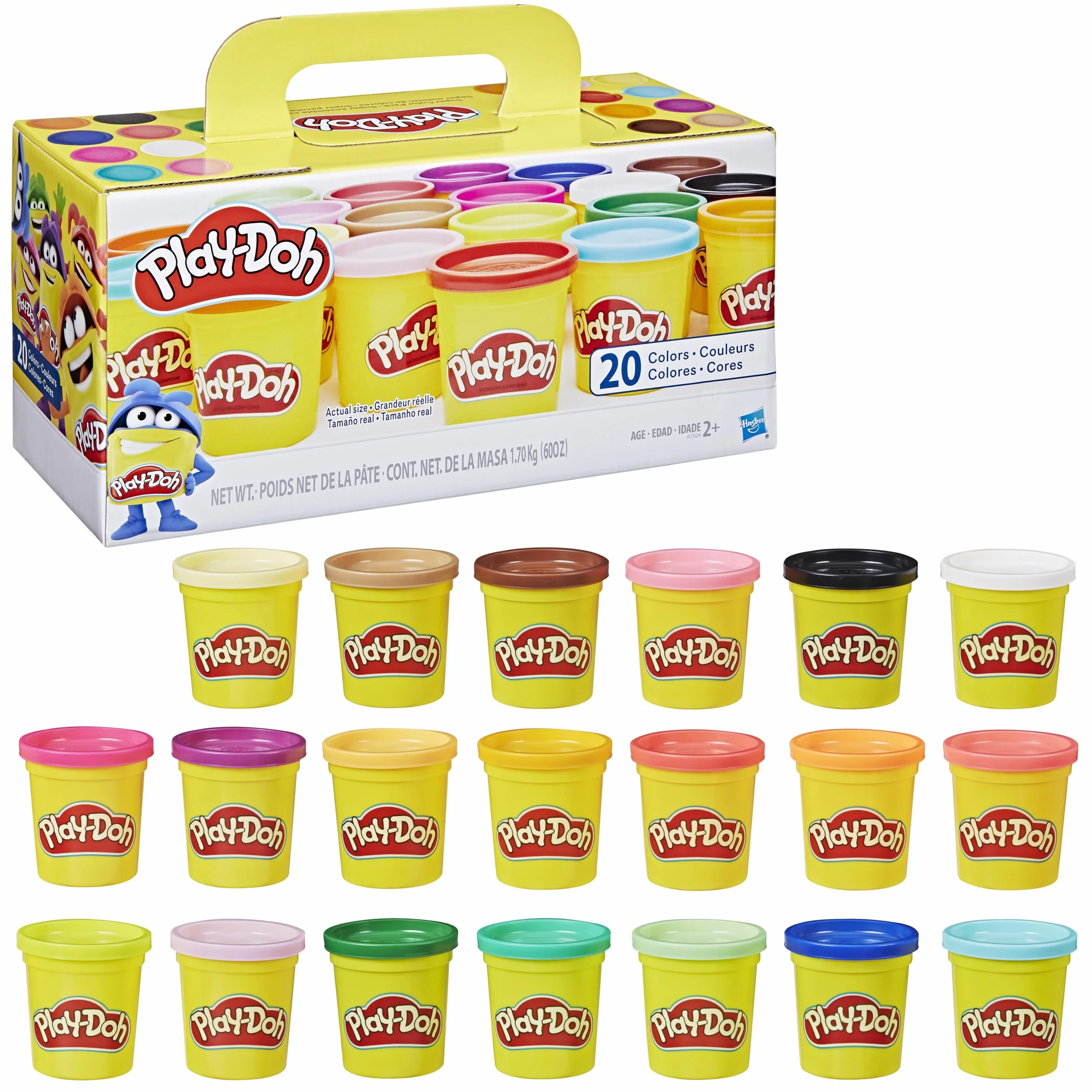 Play-Doh 20 tub z kolorową ciastoliną