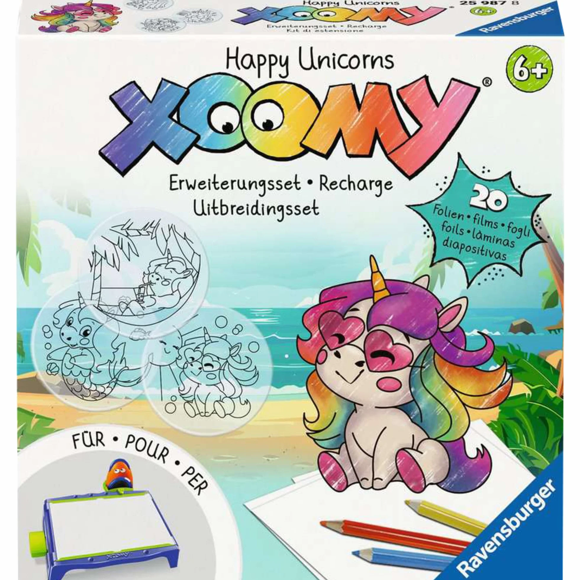 Xoomy Refill Erweiterungsset - Fröhliche Einhörner