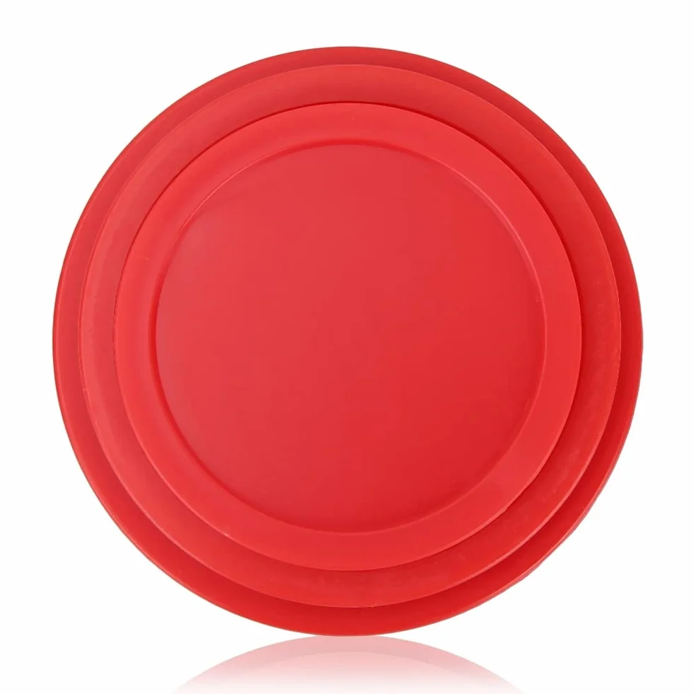 Krążki do cymbergaja, 4-pak Home Air Hockey Red krążki zamienne do stołów do gry Akcesoria do sprzętu(82mm)