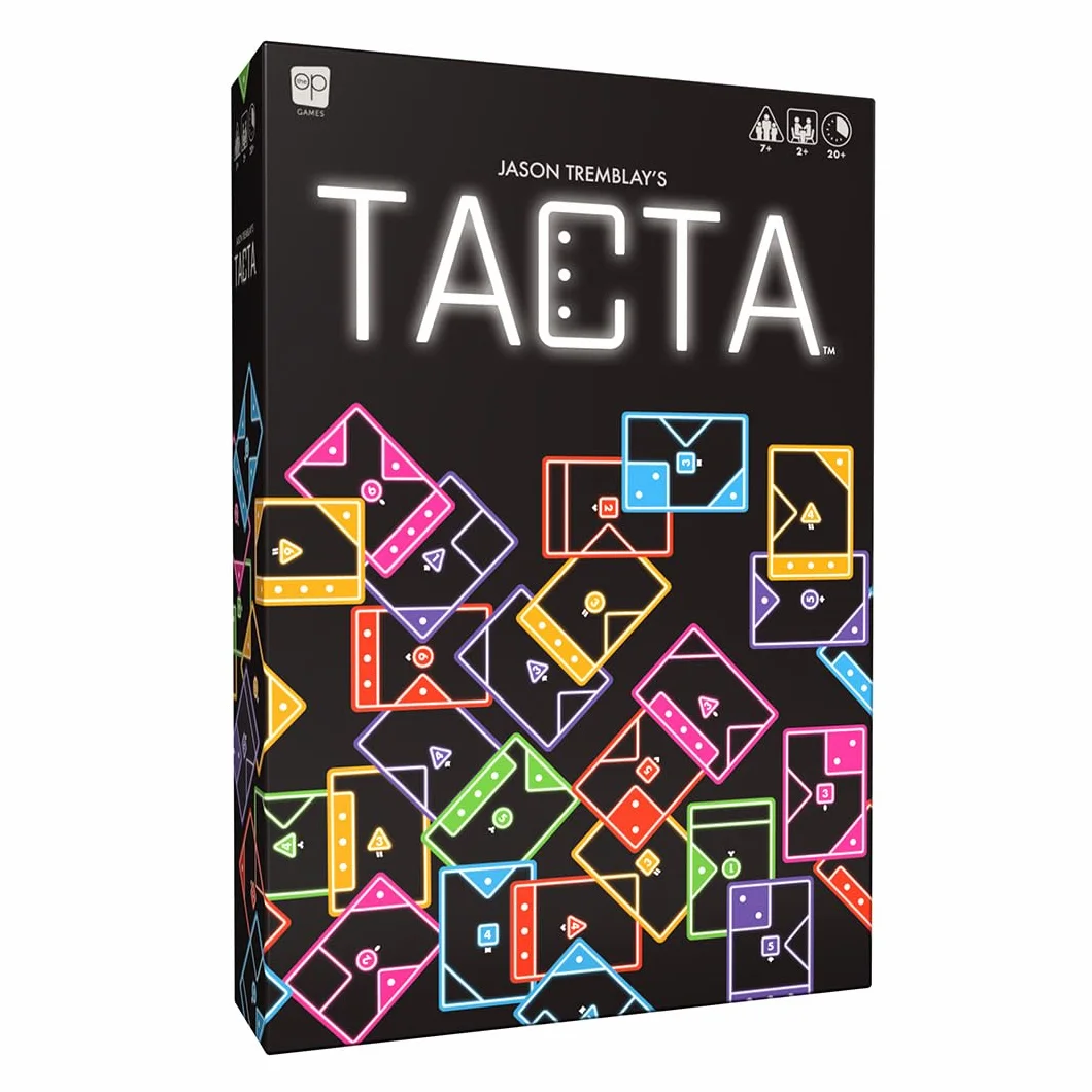 USAopoly | TACTA Multilingual | Strategiczna Gra Karciana, Obróć Przewróć Ustaw, Stale Rosnąca Plansza, Wielojęzyczne Zasady | 2 Do 8 Graczy | 20 Plus Minut