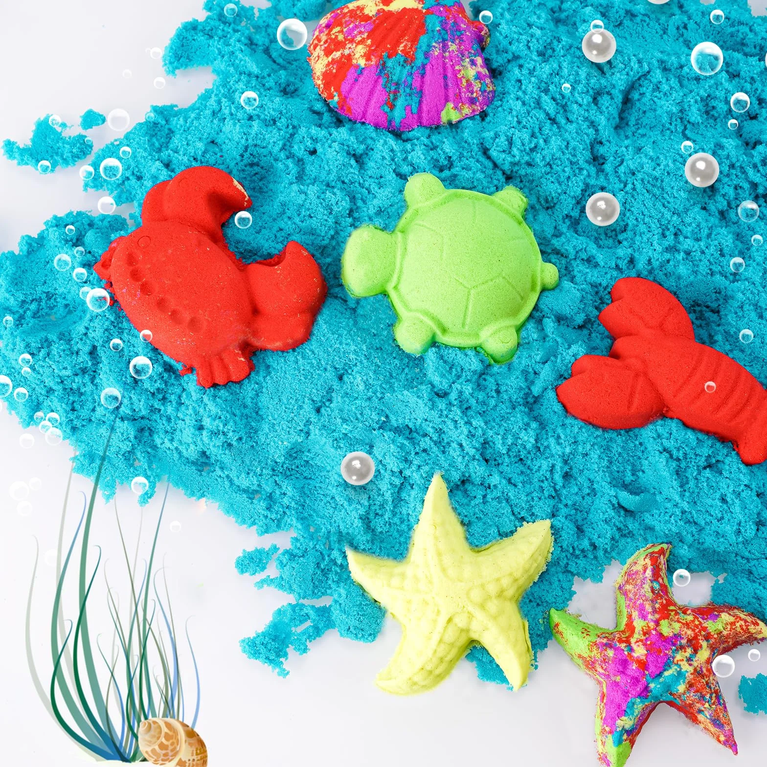 NiToy Magic Sand 5 kg zestaw 5 kolorów sensoryczna zabawka do piasku dla dzieci od 3 lat