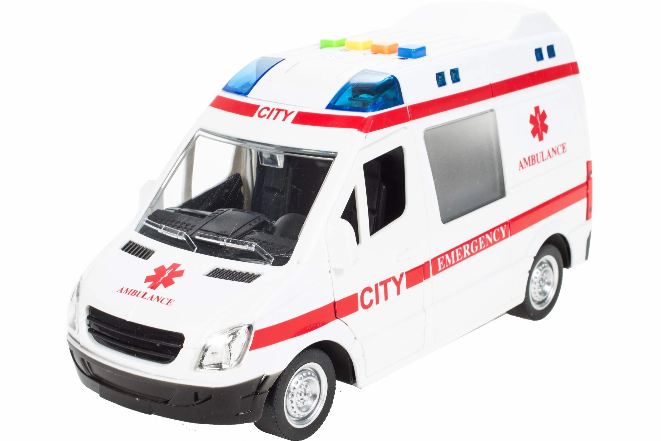 MalPlay 5901924207979 Ambulans Z Dźwiękiem 1:16 , Karetka ,wielokolorowy