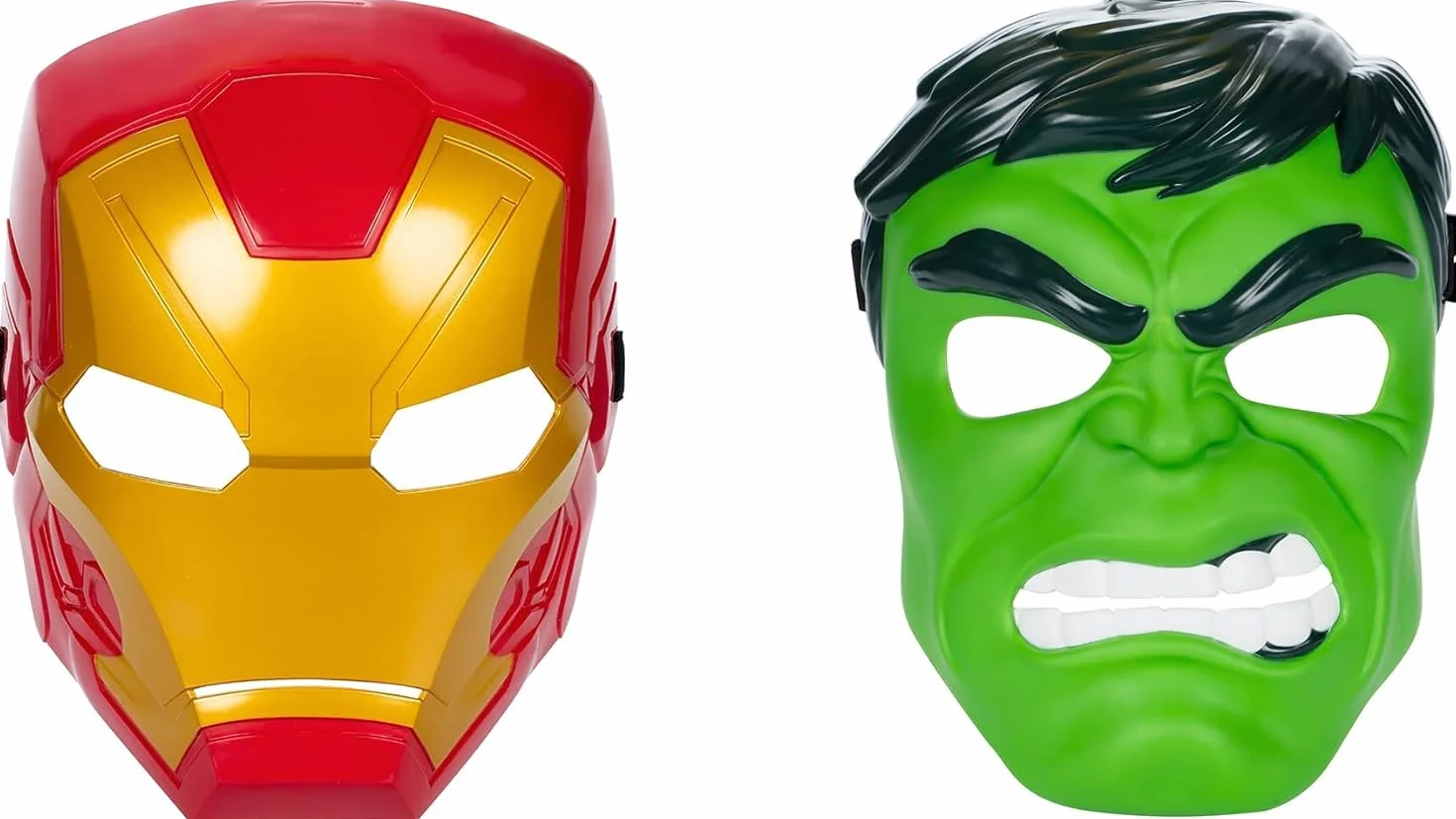 Wielopak masek bohaterów Marvel Avengers, dwupak masek Iron Mana i Hulka