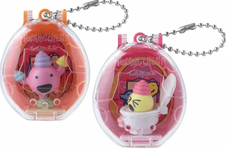 Tamagotchi Collectibles Series 1 Figurki czasowe na kupę, 1 z 6 postaci, z gablotą i naklejką, wiek od 6 lat