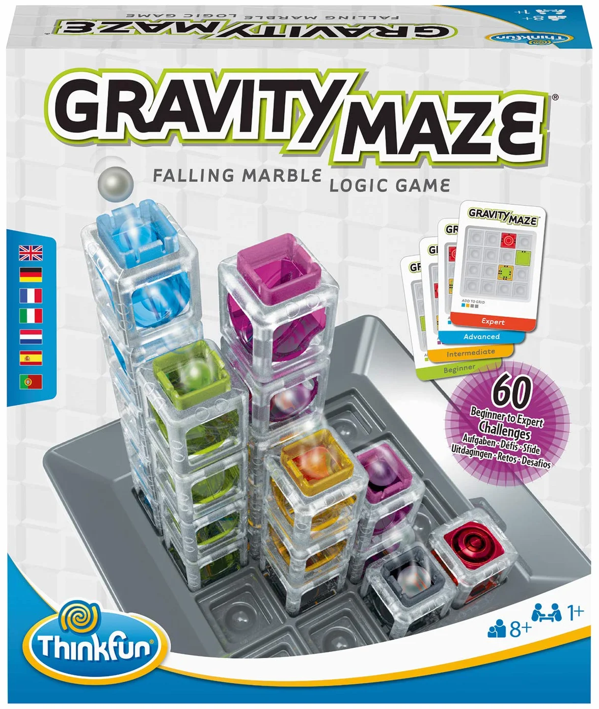 ThinkFun Gravity Maze Falling Marble Challenge Logic Brain Game STEM Toy for Kids Age 8+