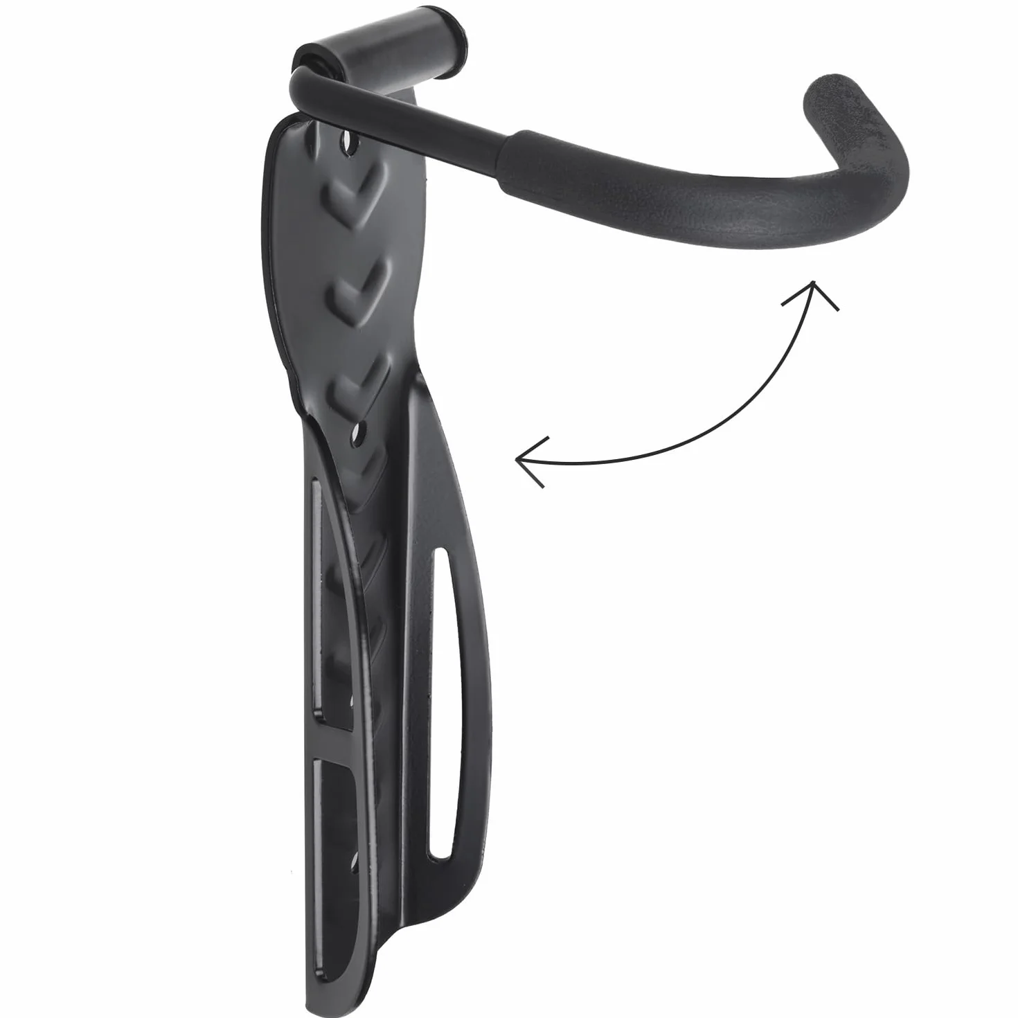 Maclean Stojak rowerowy uchwyt ścienny pionowy stalowy hak do przechowywania 61-74 cm (4)