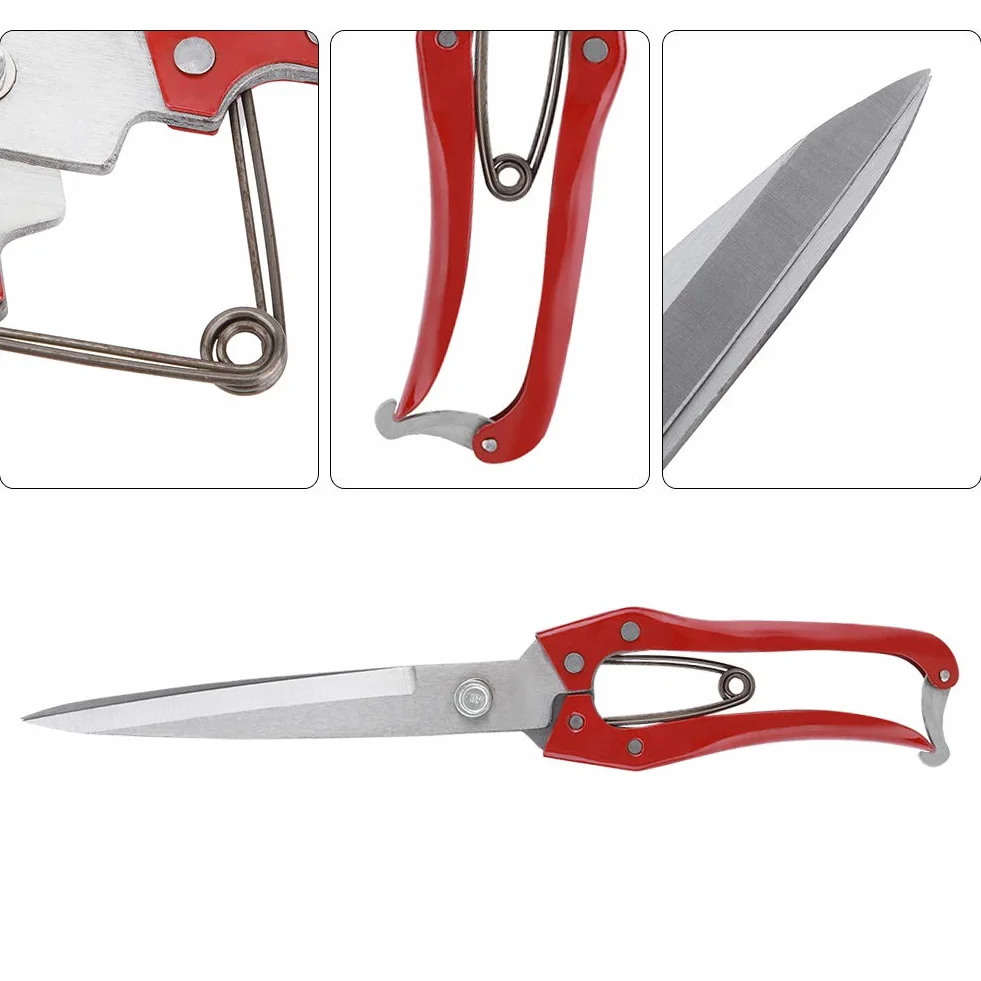 Ręczne Strzyżenie Owiec, Trymery do Wełny Koziej i Owczej, Nożyce Ręczne ze Stali Nierdzewnej Wielofunkcyjne Nożyce do Strzyżenia Owiec Nożyce do Przycinania Wełny ze Sprężyną