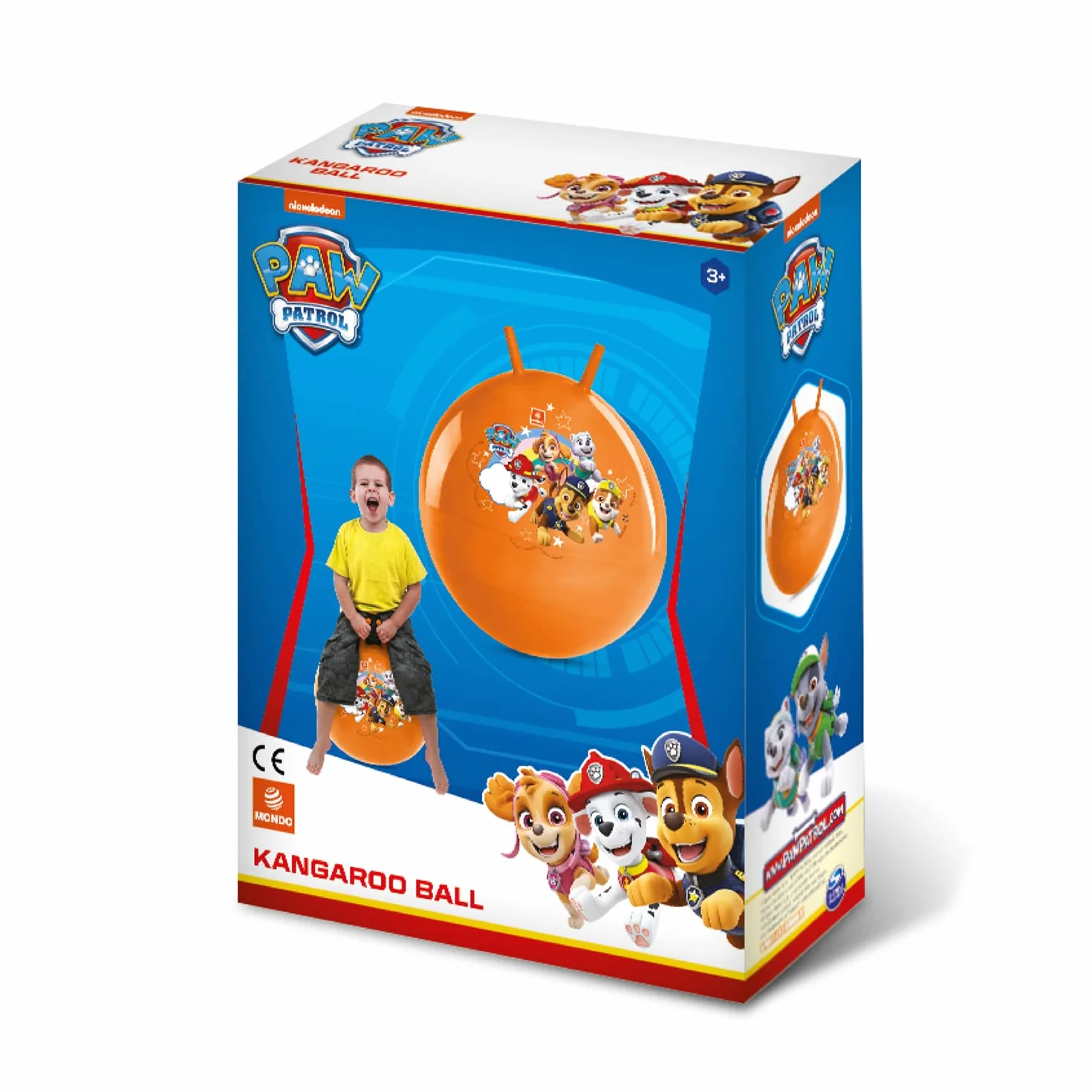 Mondo Toys - wzór kangura Psi Patrol - do użytku wewnątrz i na zewnątrz, nadmuchiwana piłka do skakania dla chłopców/dziewczynek - 06997
