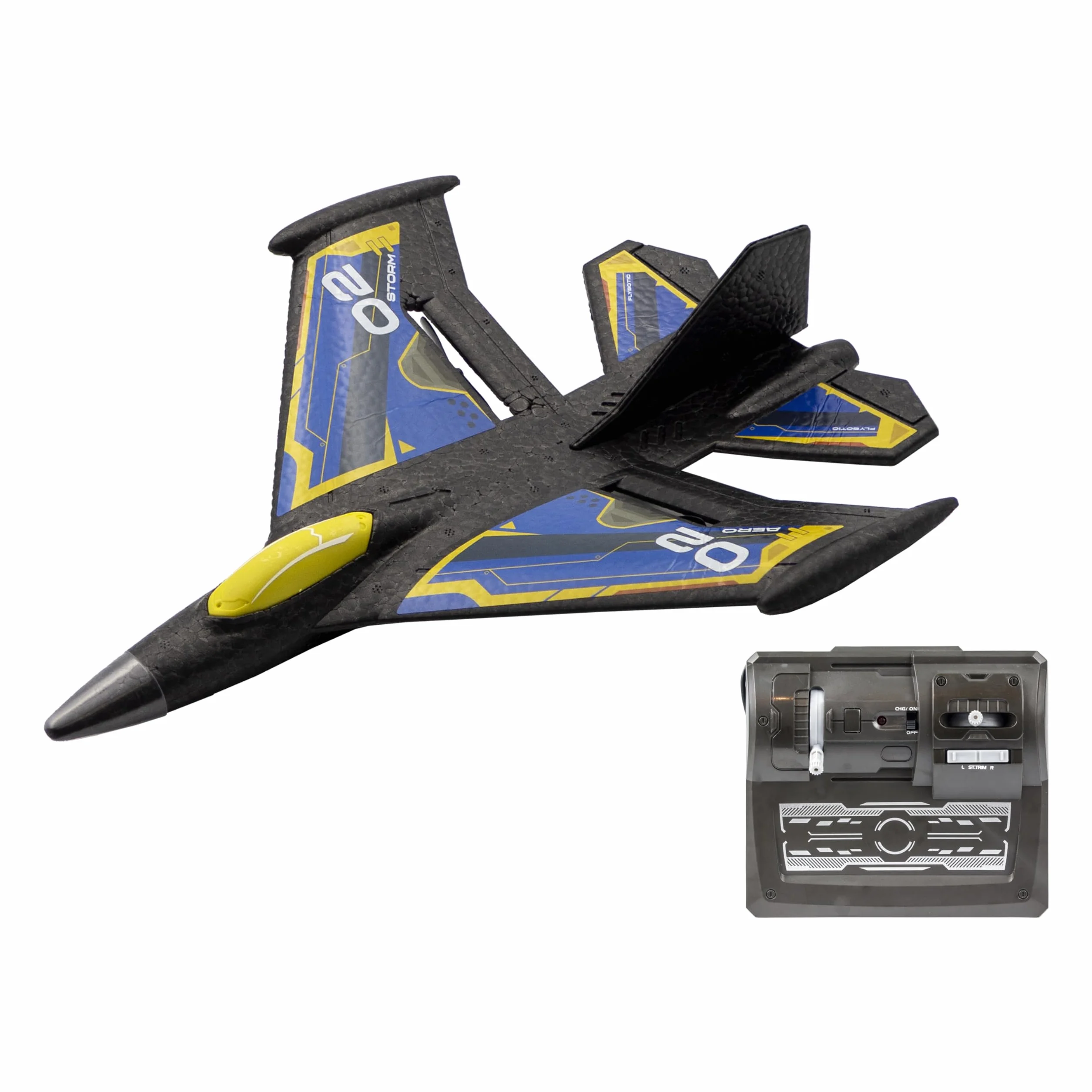 FLYBOTIC - Samolot zdalnie sterowany Sonic Evo - niebieski - 31cm