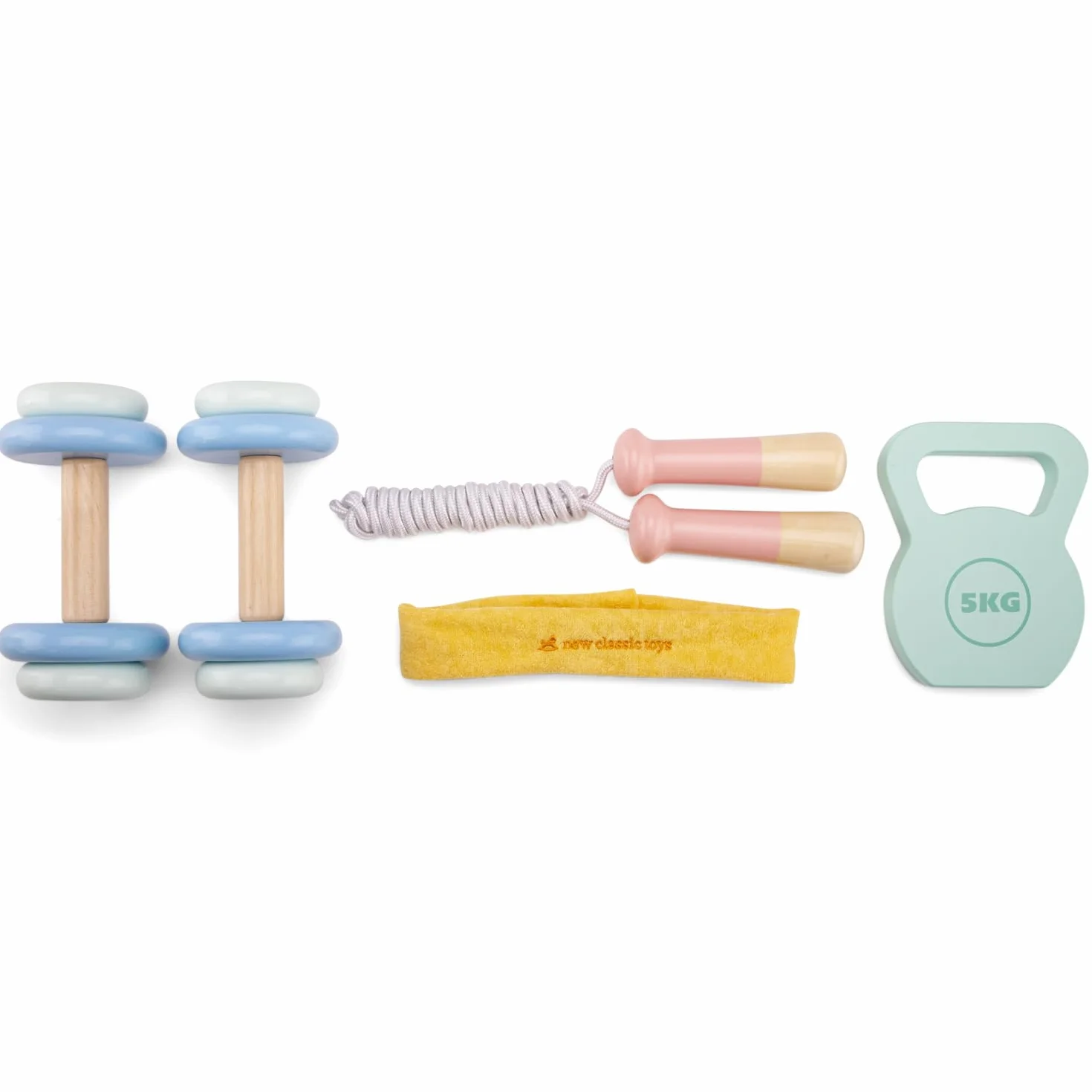 New Classic Toys Drewniany zestaw fitness
