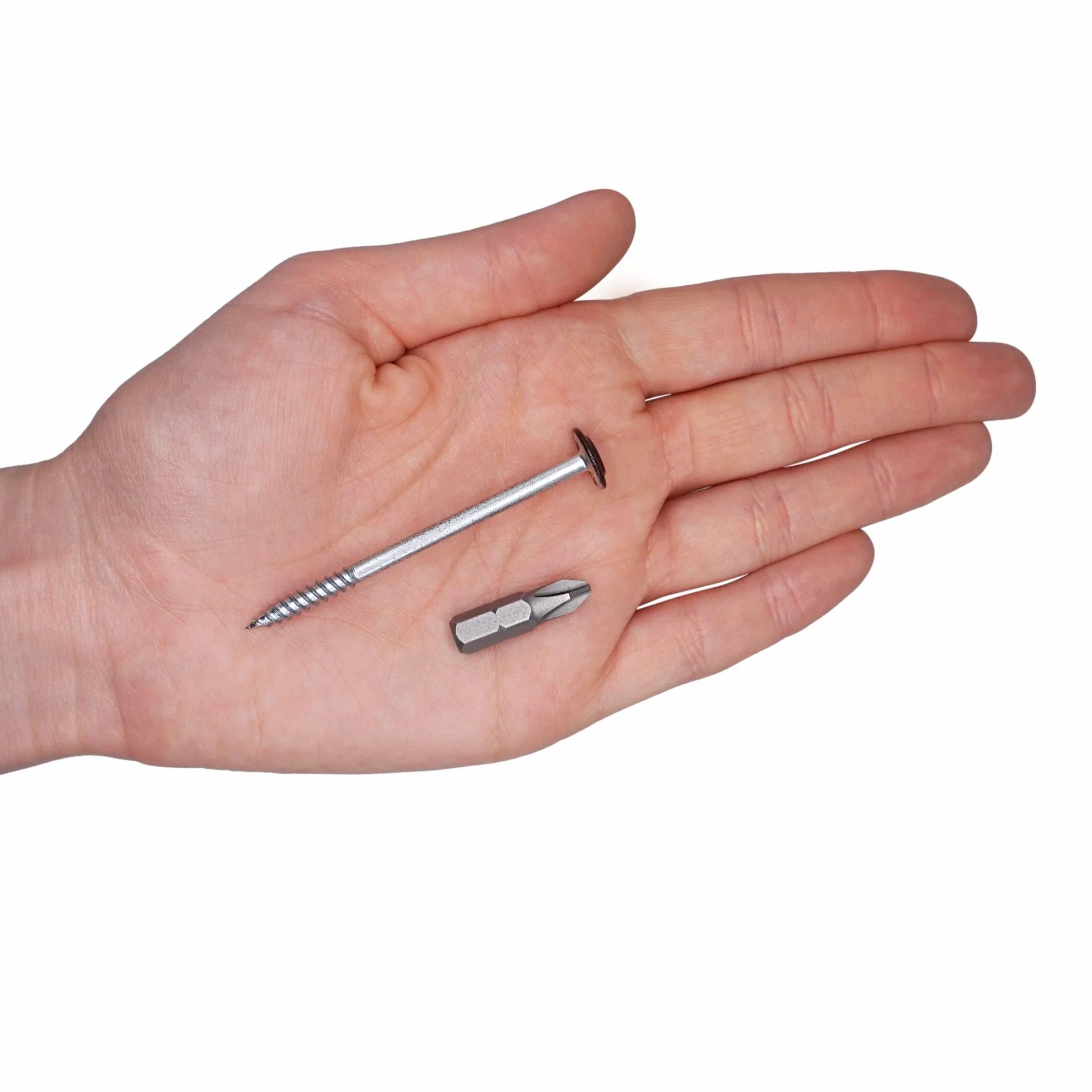SKIR'CO (40 szt.) Malowane wkręty samogwintujące do drewna 4,2 x 65 mm, wkręt metalowy, łeb kratownicowy o zmodyfikowanym PH (czekoladowy brąz RAL 8017)
